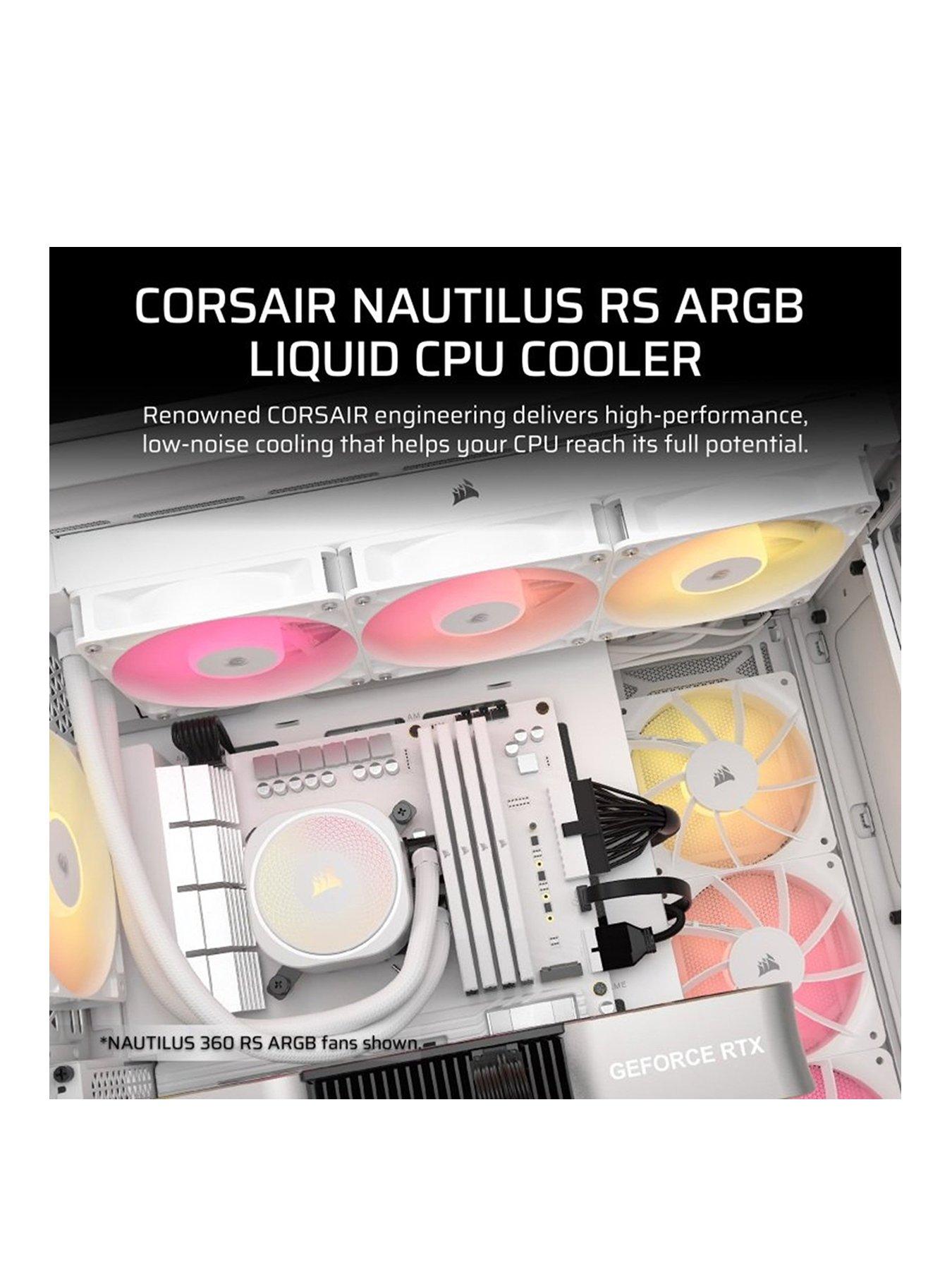 corsair-corsair-nautilus-240-argb-white-240mm-radiator-liquid-cpu-coolerstillFront