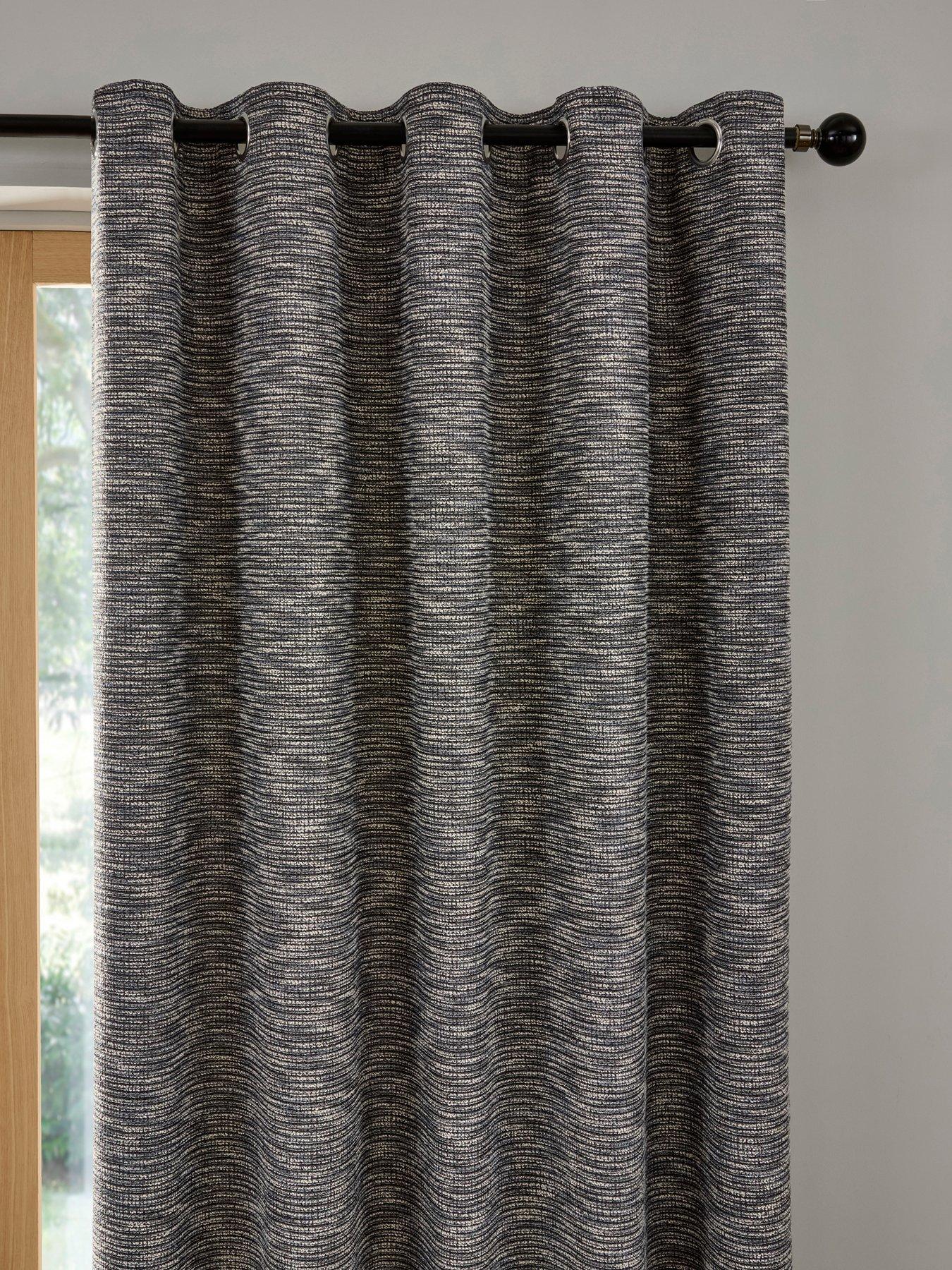 Image 2 of 3 of Curtina Talon Jacquard Pair Of Eyelet Curtains