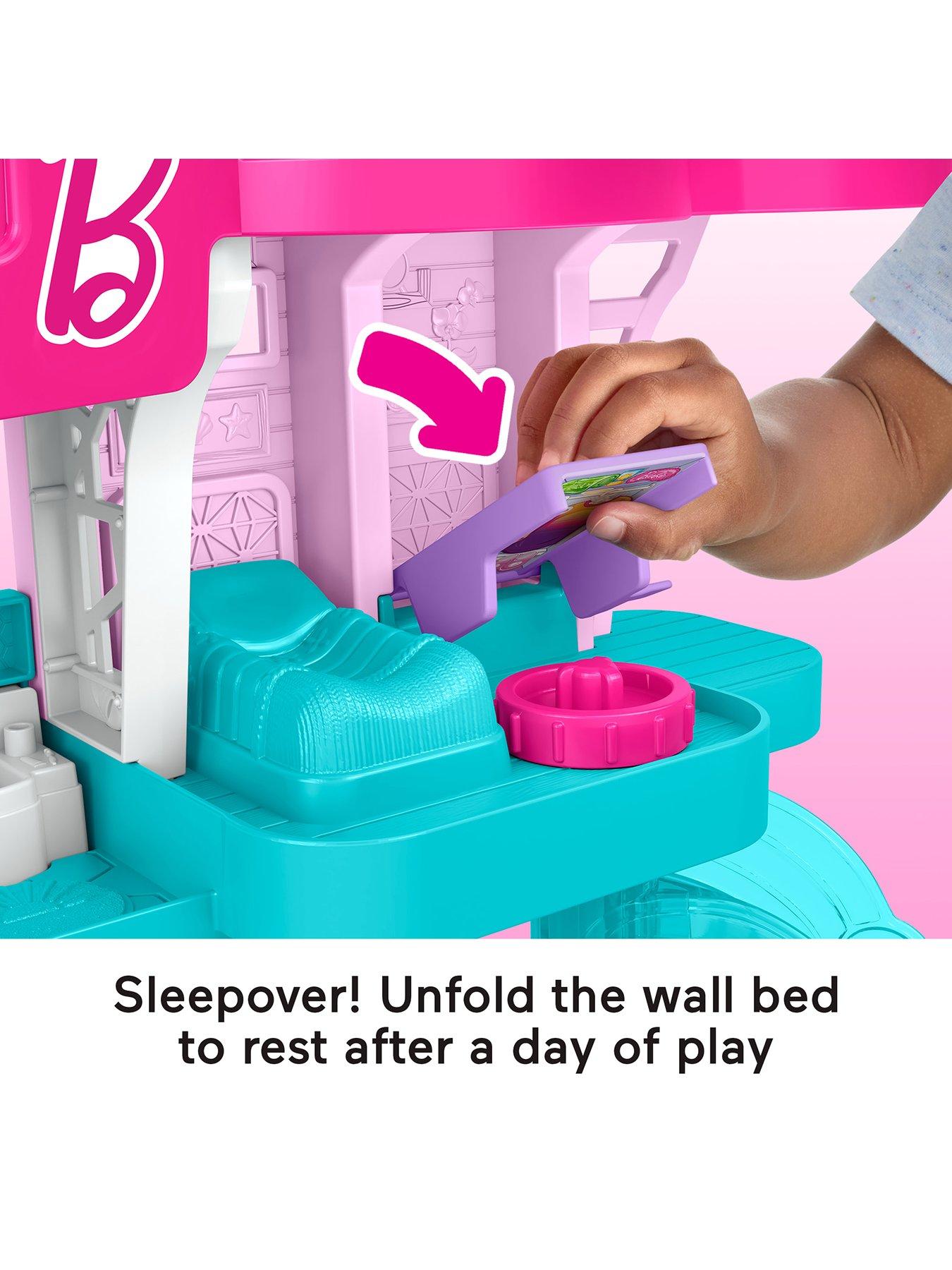 Image 4 of 8 of Fisher-Price Little People Barbie Wave Action Beach House Little People Playset
