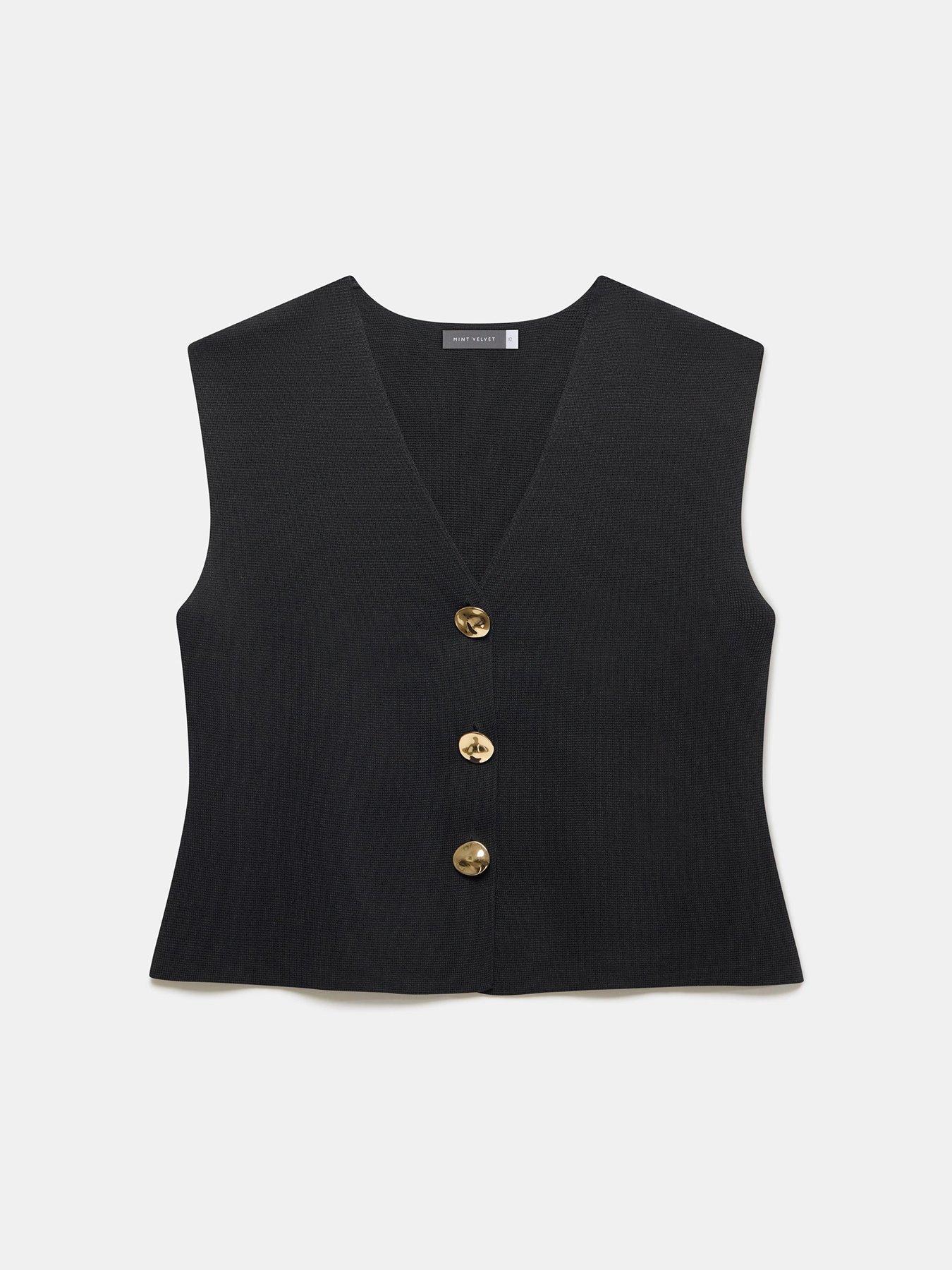 mint-velvet-double-button-cardigan-blackdetail