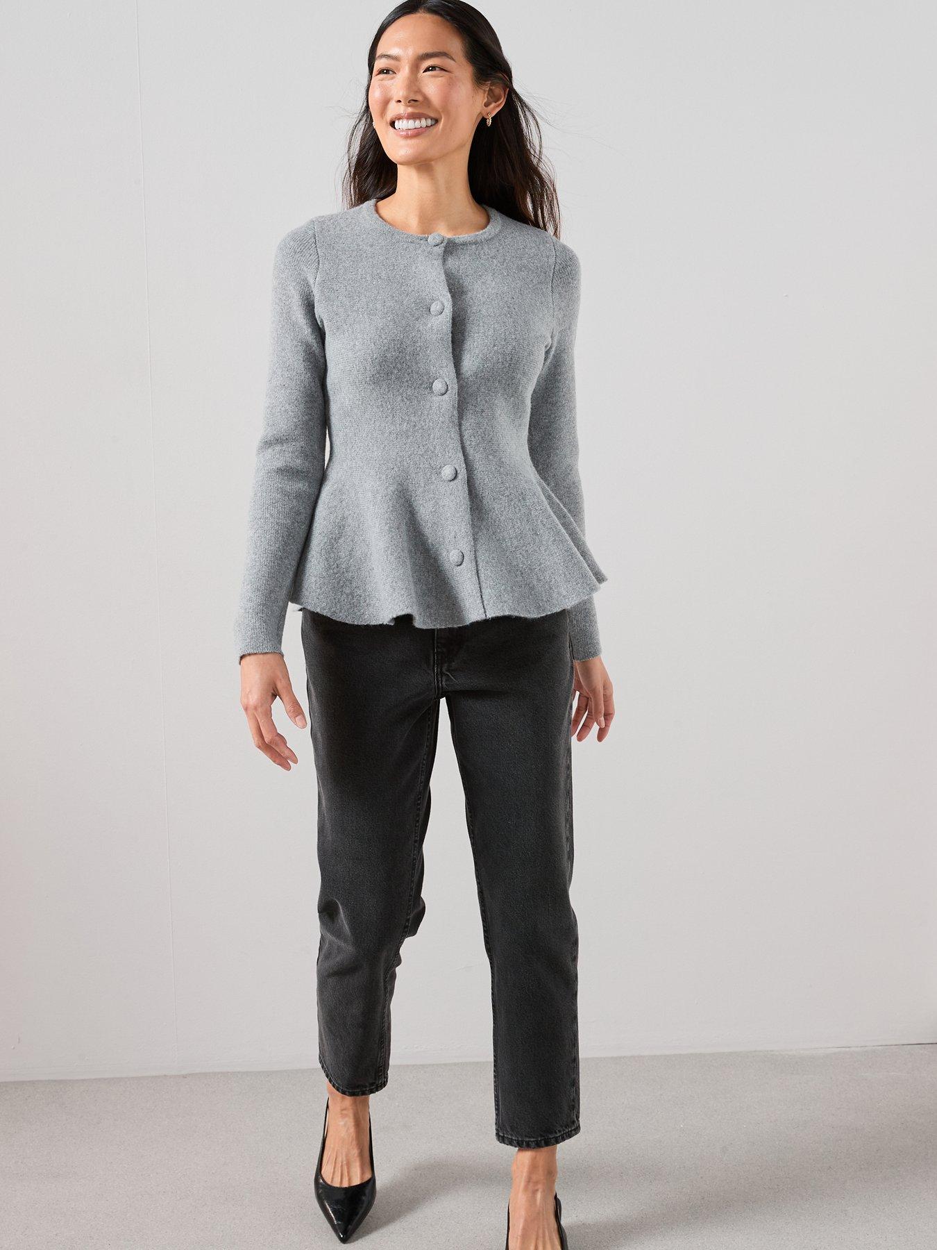the-very-collection-crew-neck-covered-button-peplum-cardigan-greyback