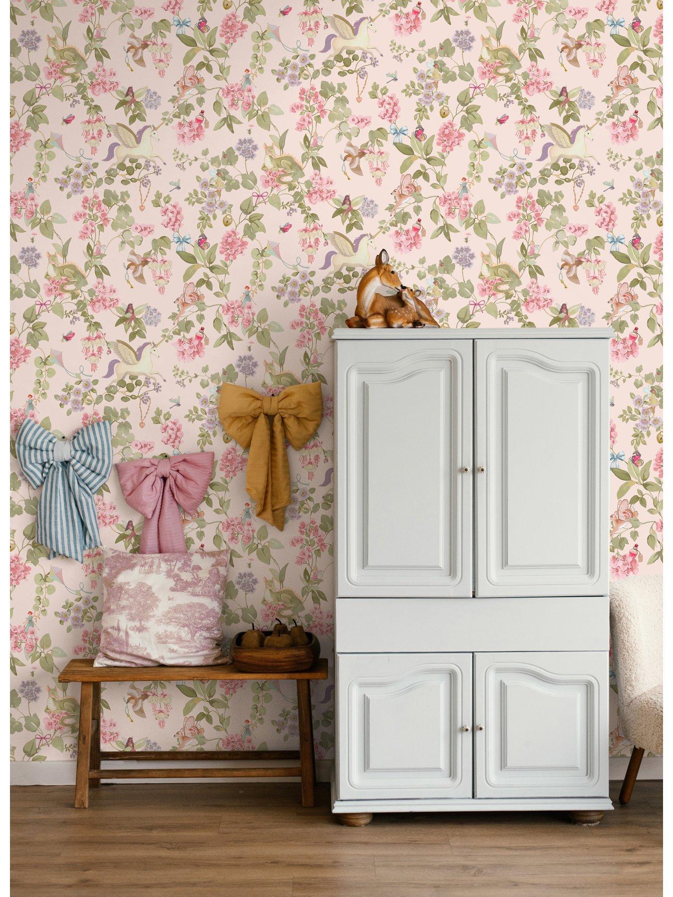 Holden Decor Away With The Fairies Wallpaper - Pink