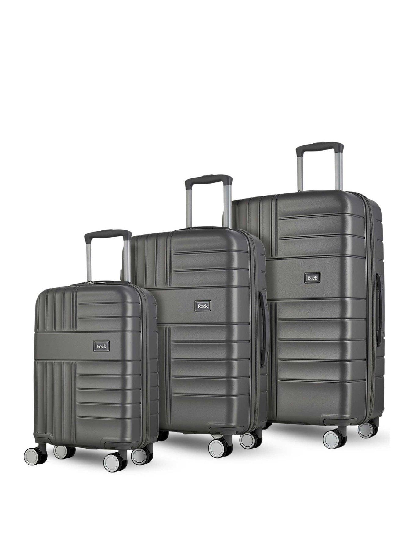 Image 1 of 4 of Rock Luggage Aspen Charcoal 3pc Set