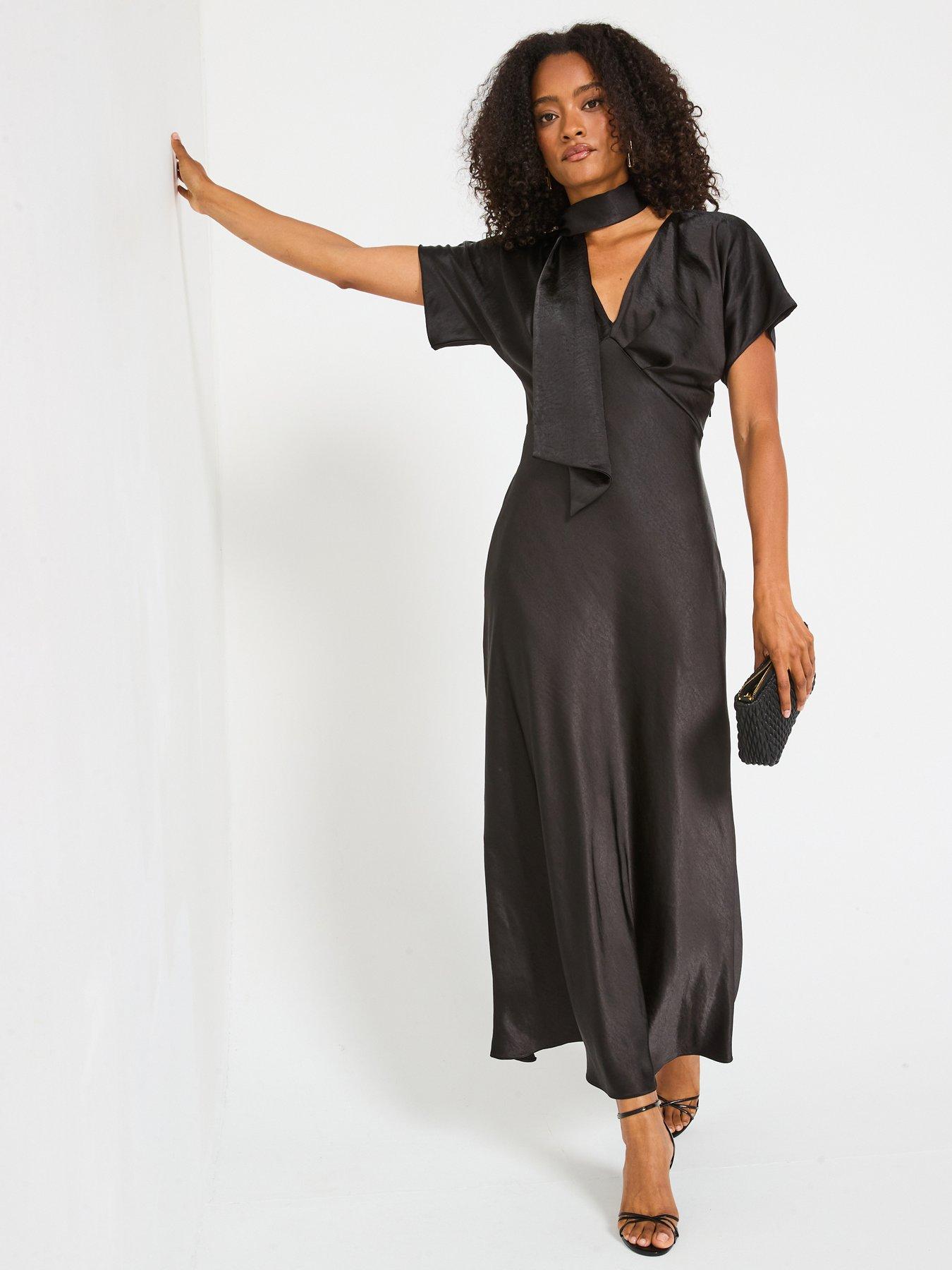 Women's Black Cap Sleeve Dresses | Very IE