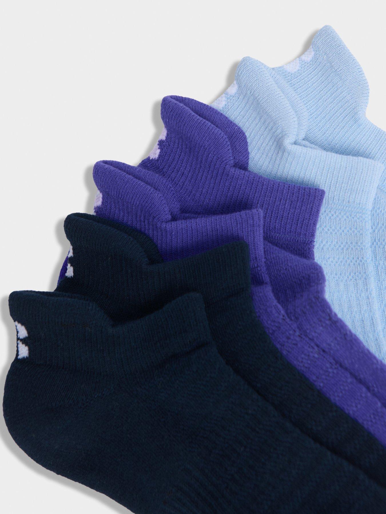 Image 3 of 3 of Sweaty Betty Womens Training Workout Trainer 3 Pack Socks - Blue