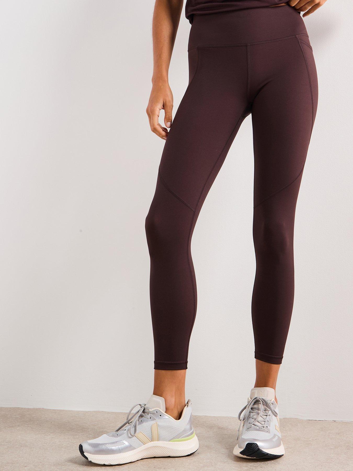 Sweaty Betty Womens Training Power 7/8 Workout Tights - Brown