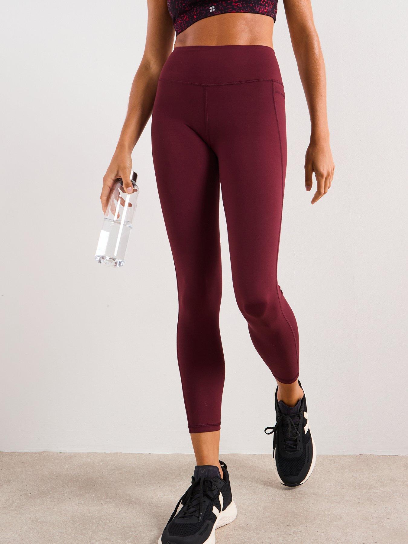 Image 1 of 6 of Sweaty Betty Womens Training Ultimate Studio 7/8 Tights - Red