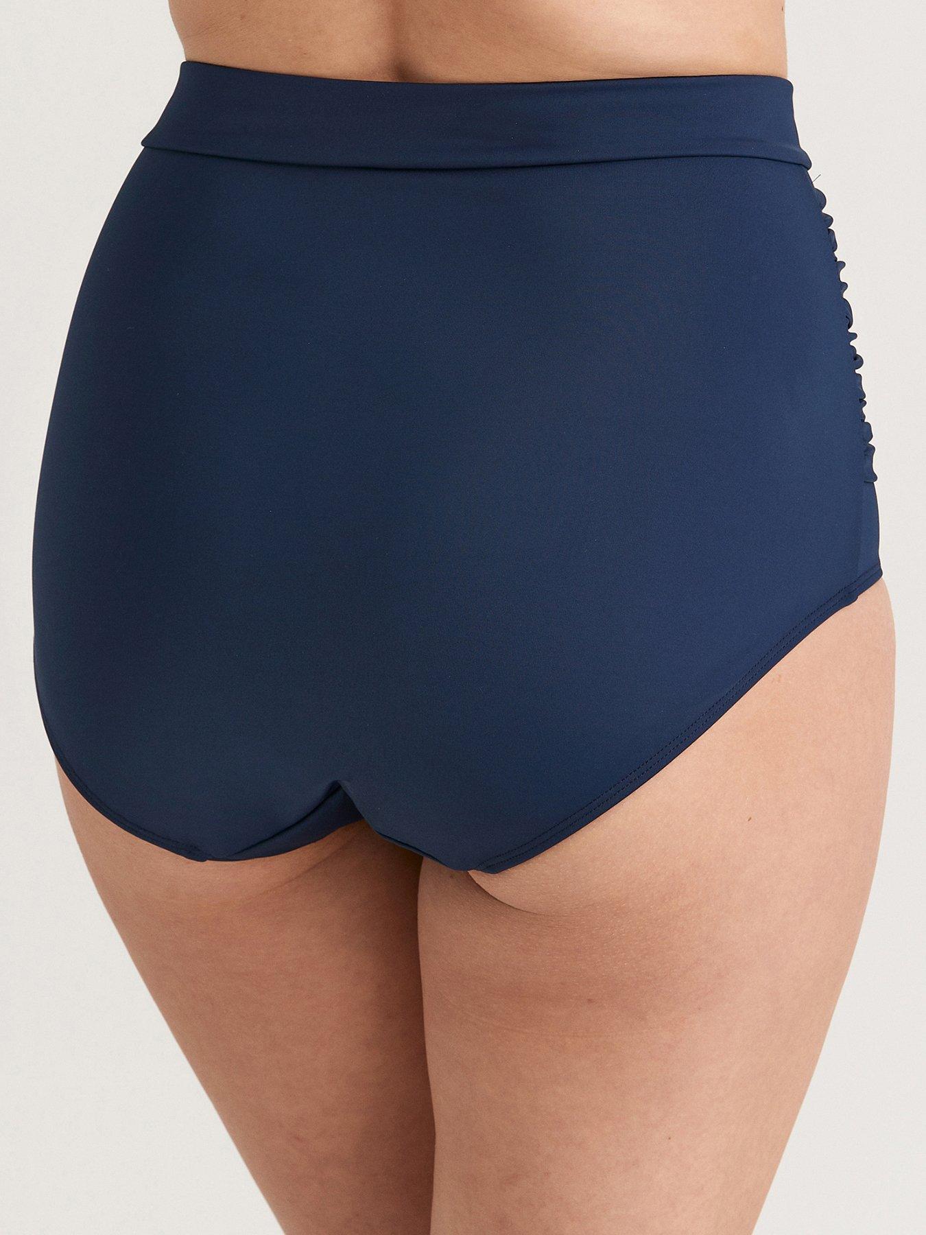 Image 2 of 3 of Miss Mary of Sweden Miss Mary Of Sweden Maya Bikini Panty With Extra High Waist - Navy Blue