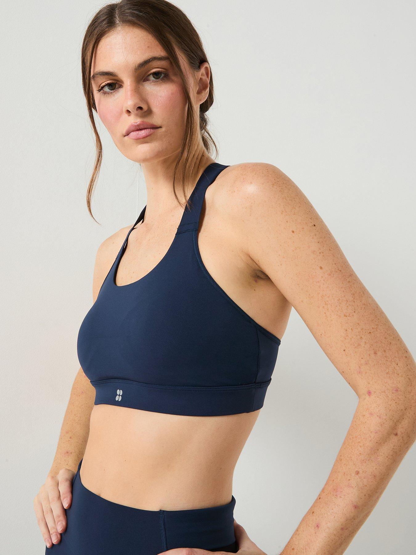 Sweaty Betty Womens Training Power Medium Impact Sports Bra - Navy