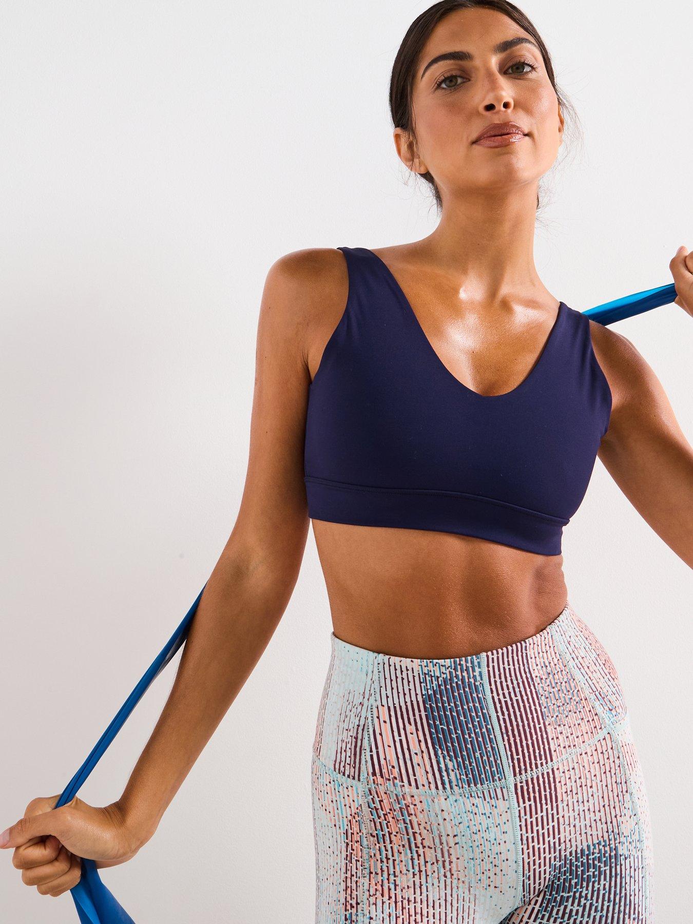 Sweaty Betty Womens Training Ultimate Studio Voop Bra - Navy