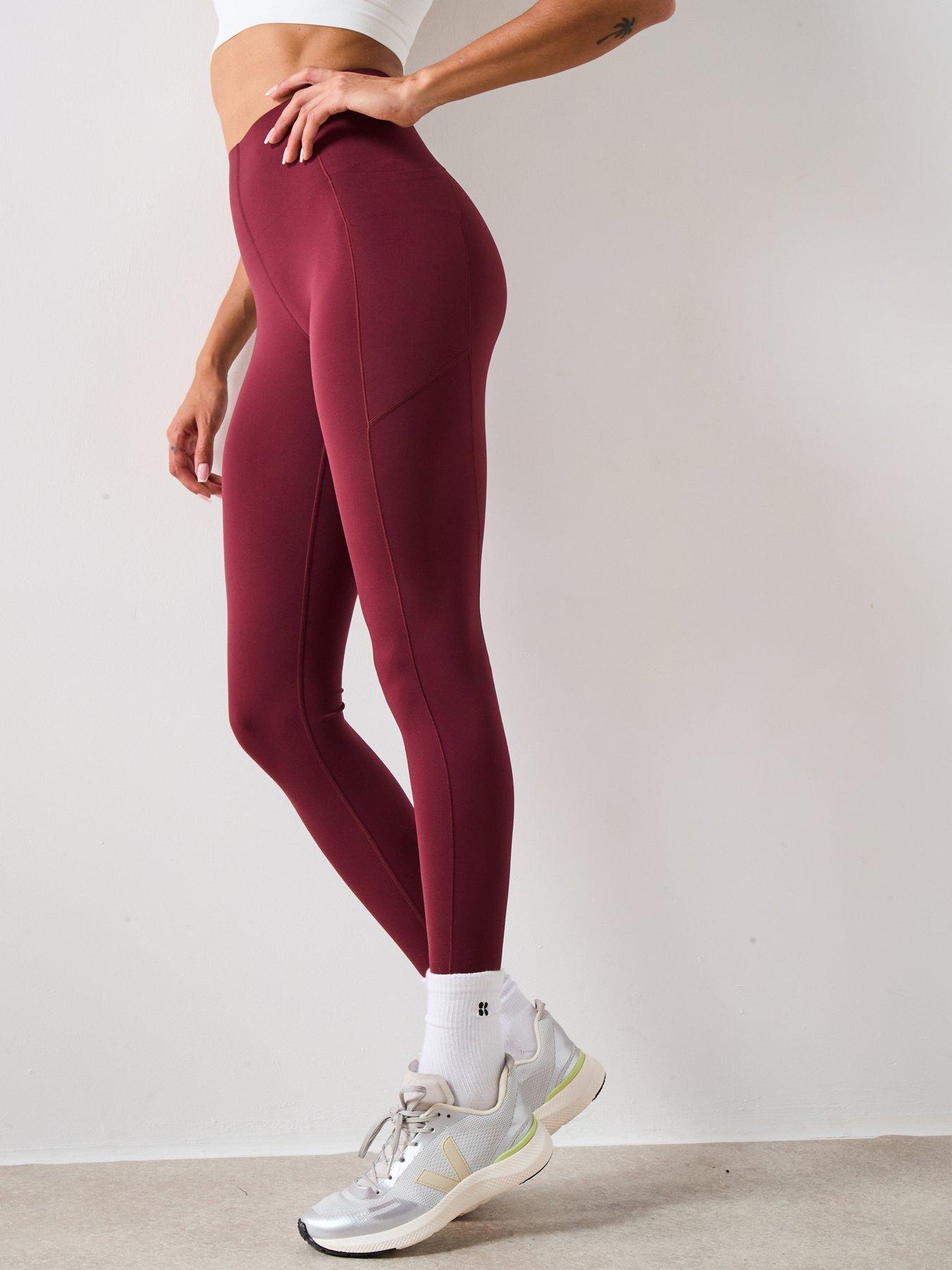 Sweaty Betty Womens Training Power Ultrasculpt High Waist 7/8 Workout Tights - Red