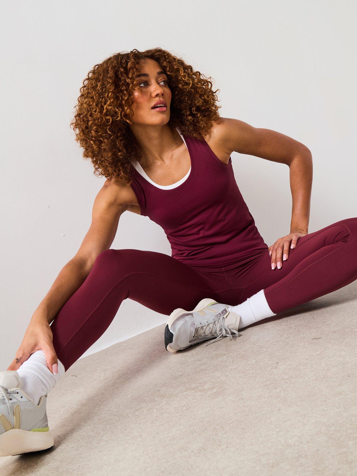 Sweaty Betty Womens Training Athlete Seamless Workout Tank Top - Red