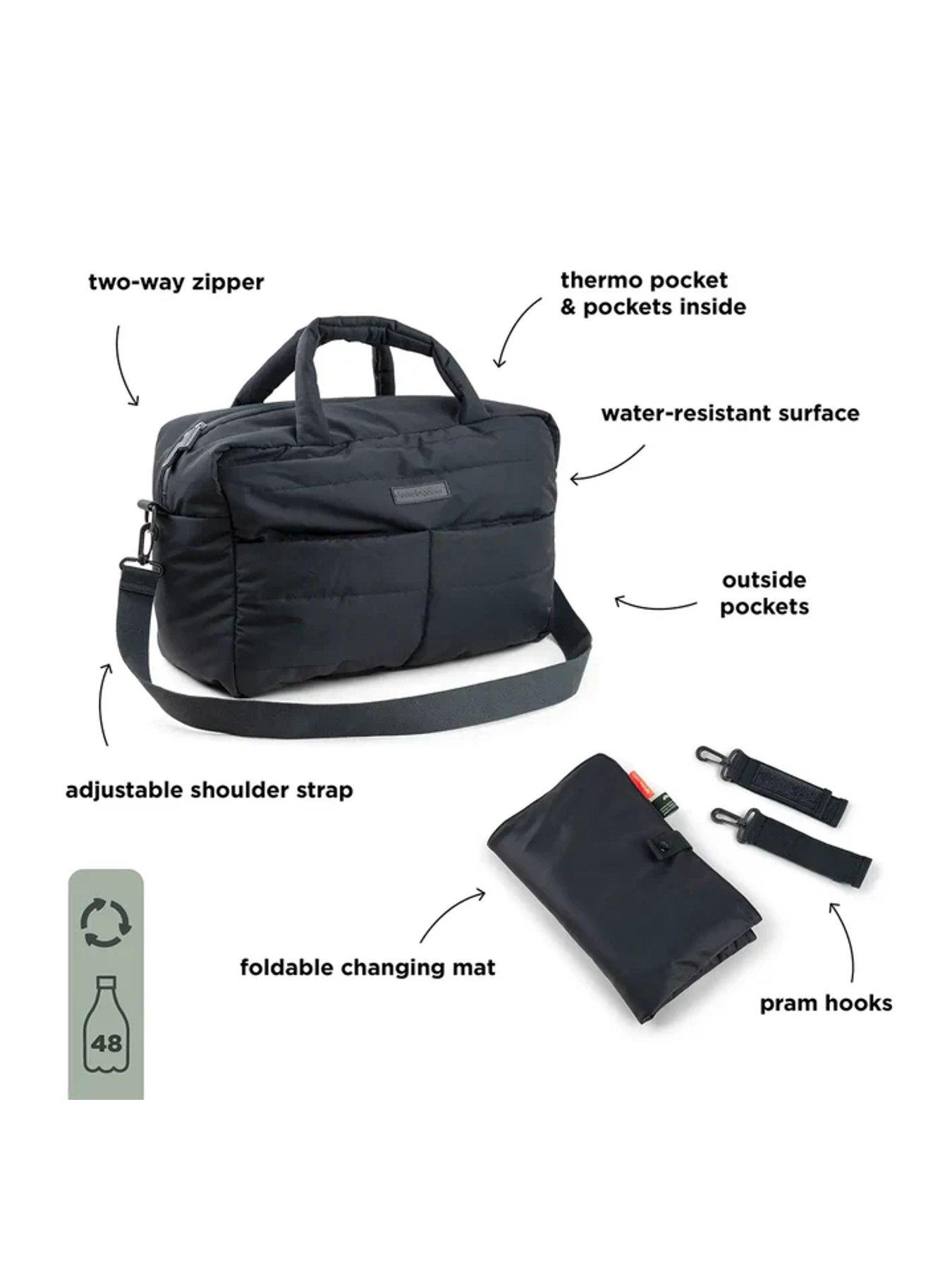 Image 2 of 5 of Done by Deer Quilted changing bag Black
