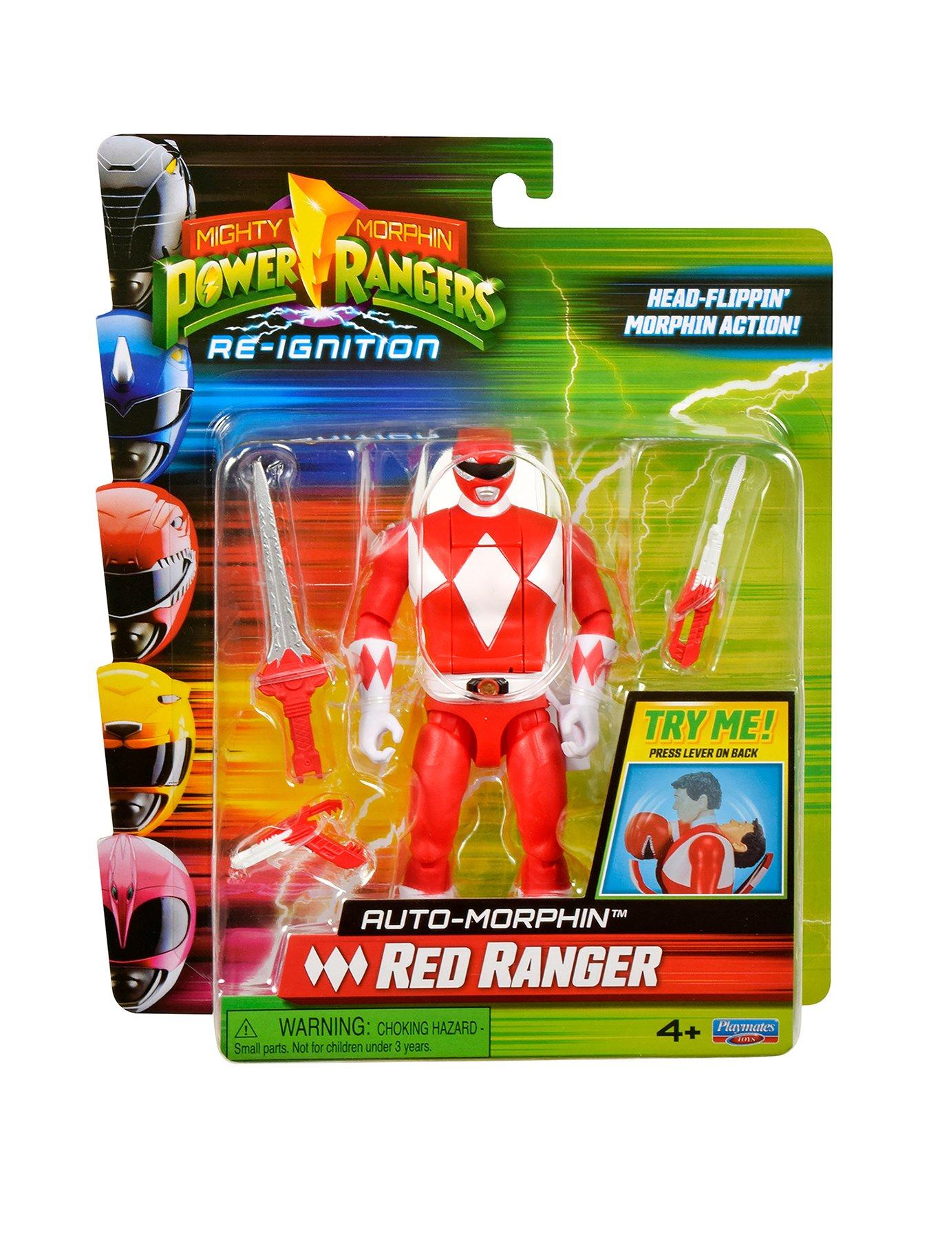 Power Rangers Auto-Morphin Ranger Figure - Red Ranger