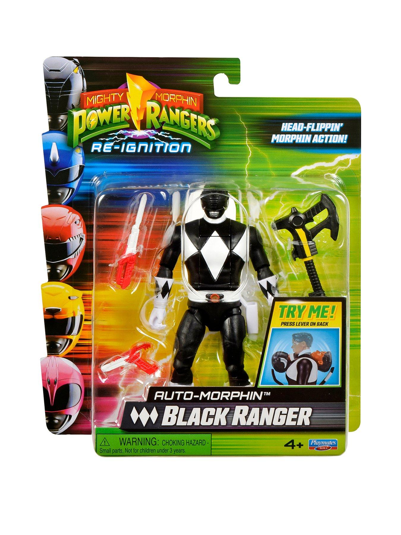 Power Rangers Auto-Morphin Ranger Figure - Black Ranger