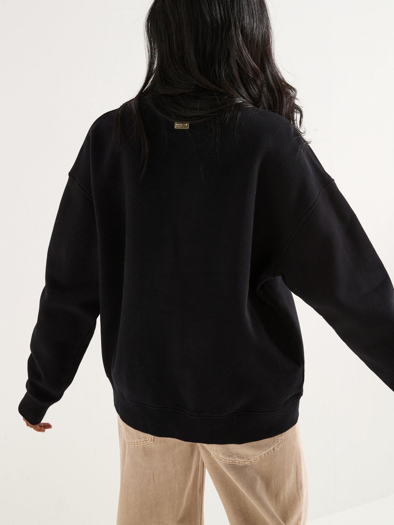 barbour-international-kaia-sweatshirt-blackstillFront