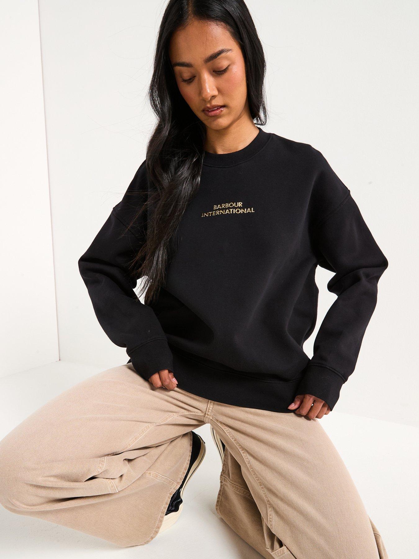 barbour-international-kaia-sweatshirt-blackoutfit