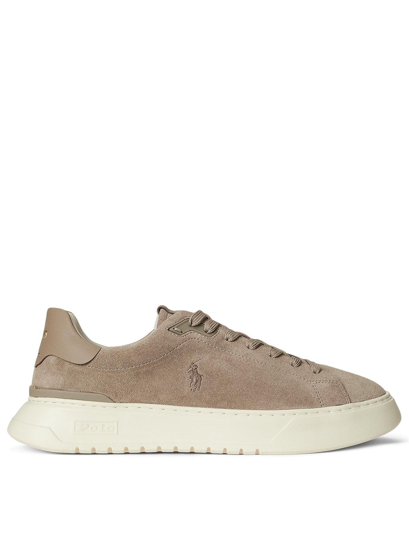 Polo Ralph Lauren Rlite Court Suede Sneakers - Light Brown