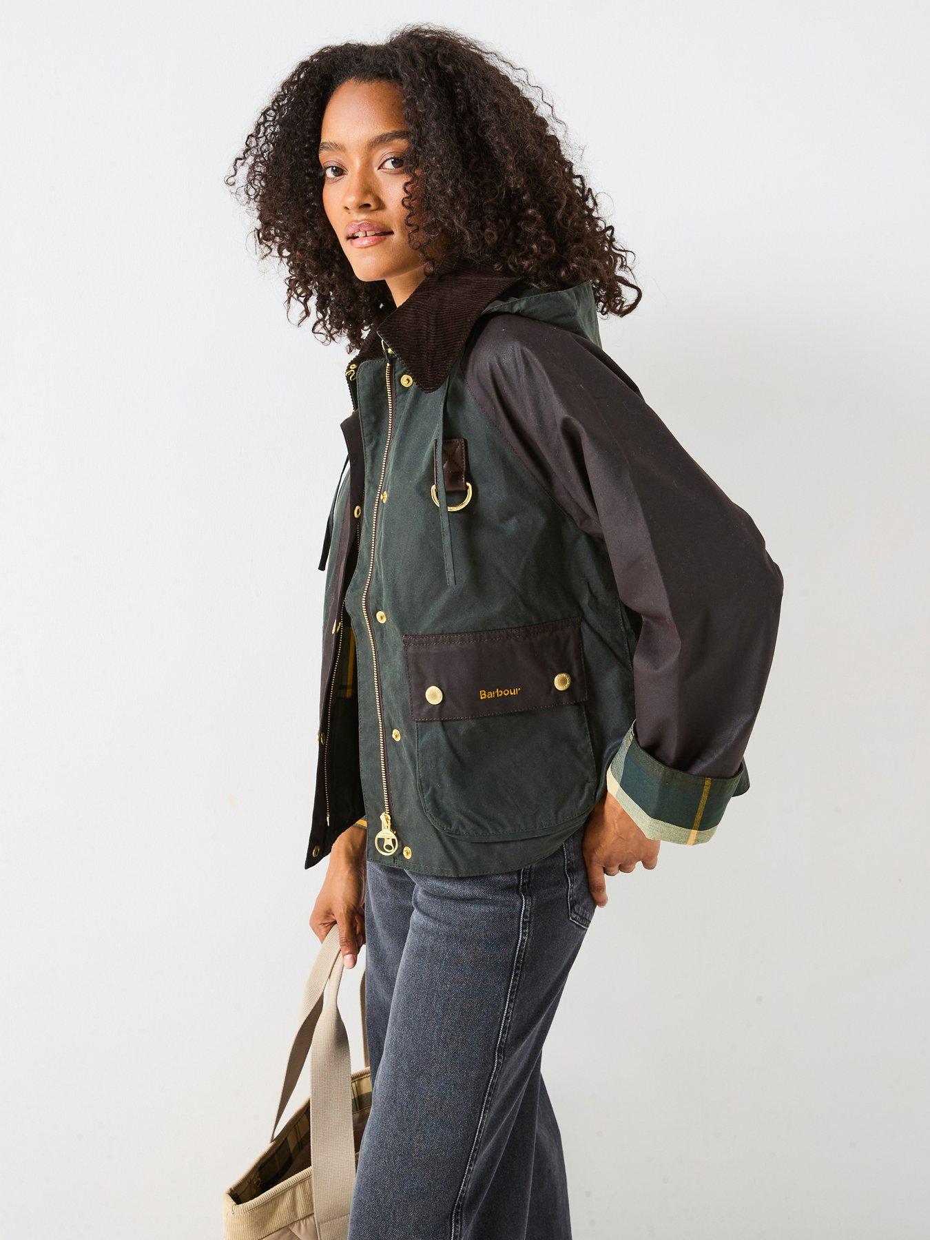 Image 1 of 6 of Barbour Reighton Wax Jacket - Green