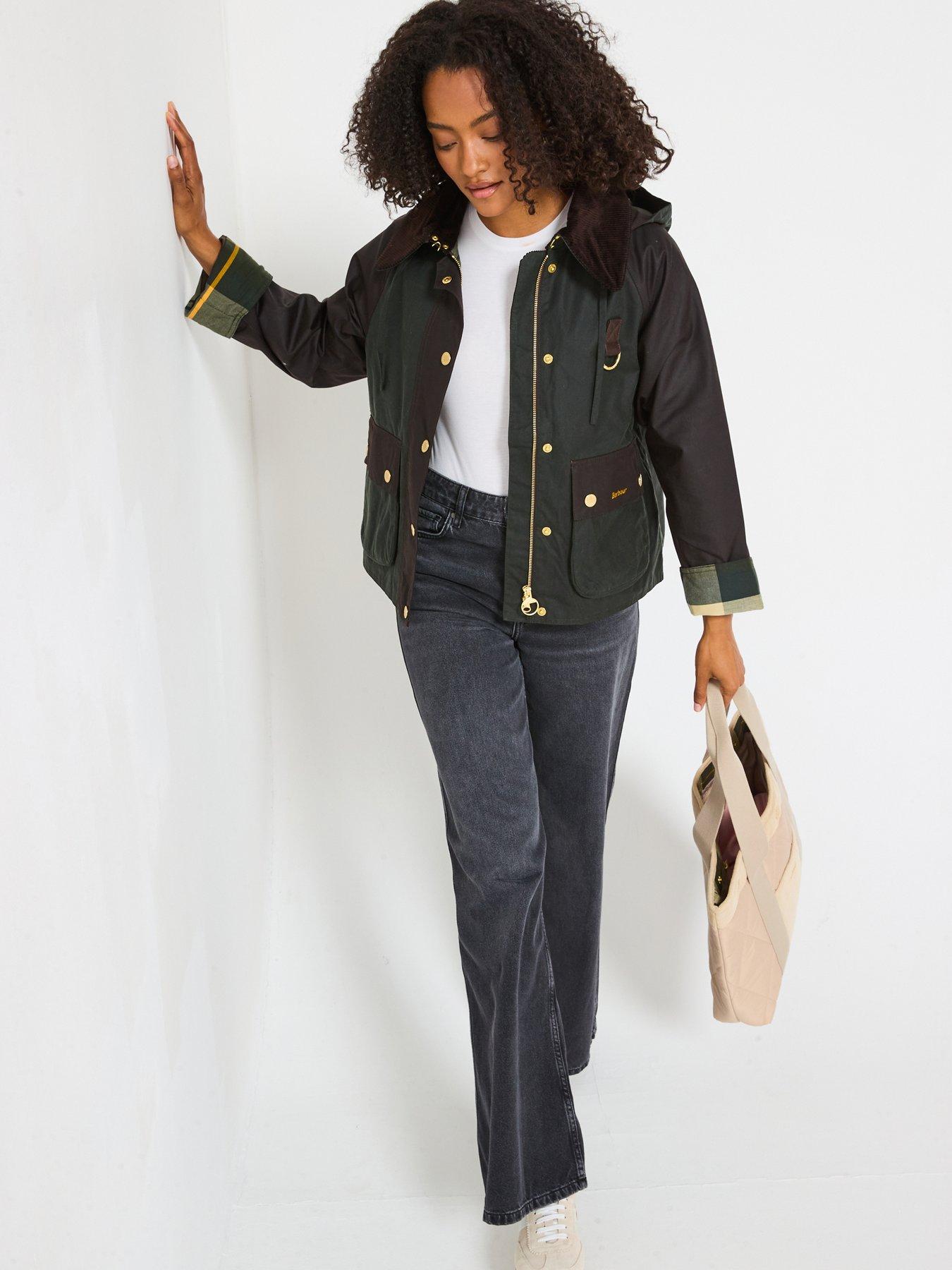 Image 6 of 6 of Barbour Reighton Wax Jacket - Green
