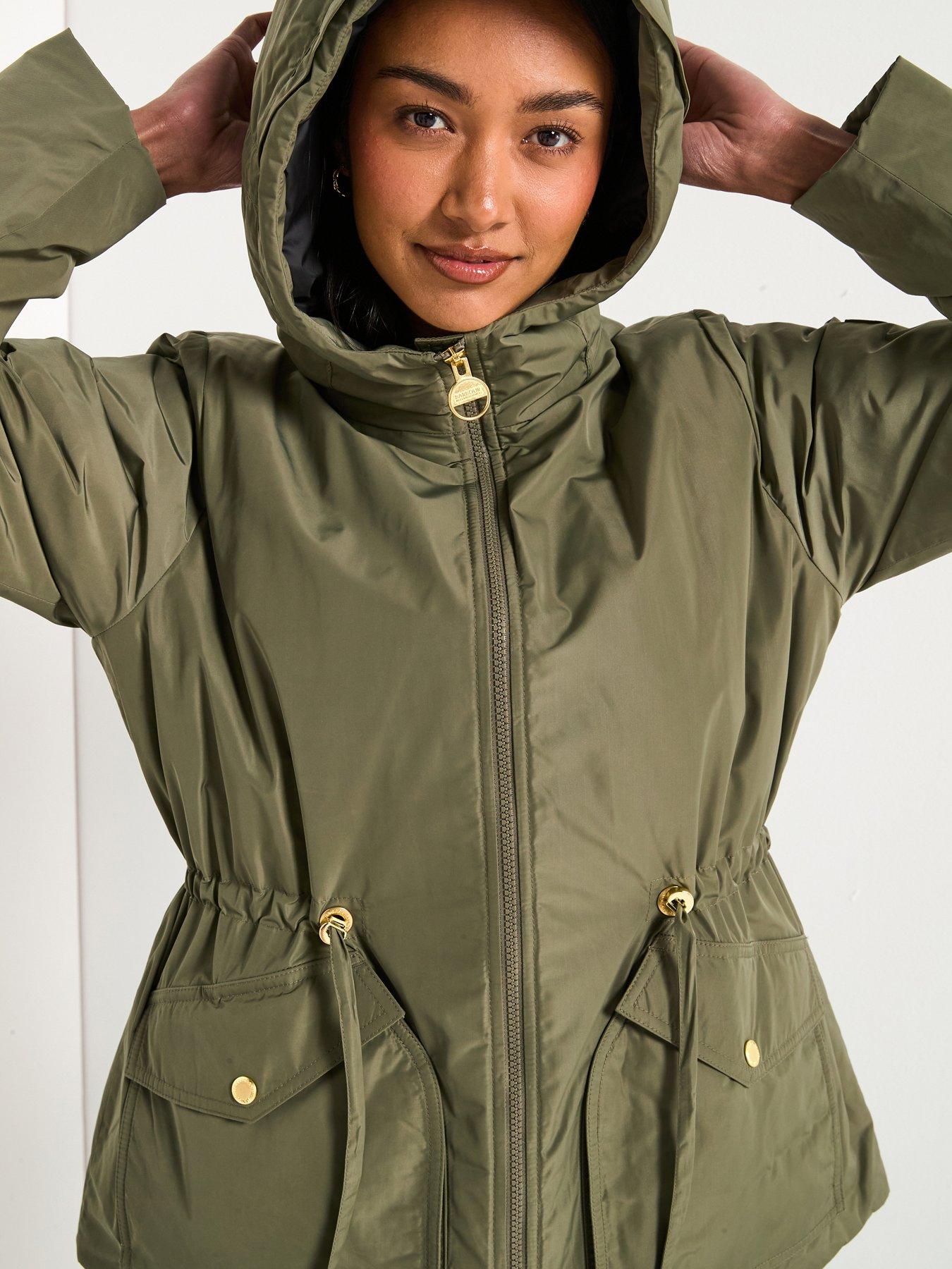 Image 4 of 6 of Barbour International Winter Piper Showerproof Jacket - Green