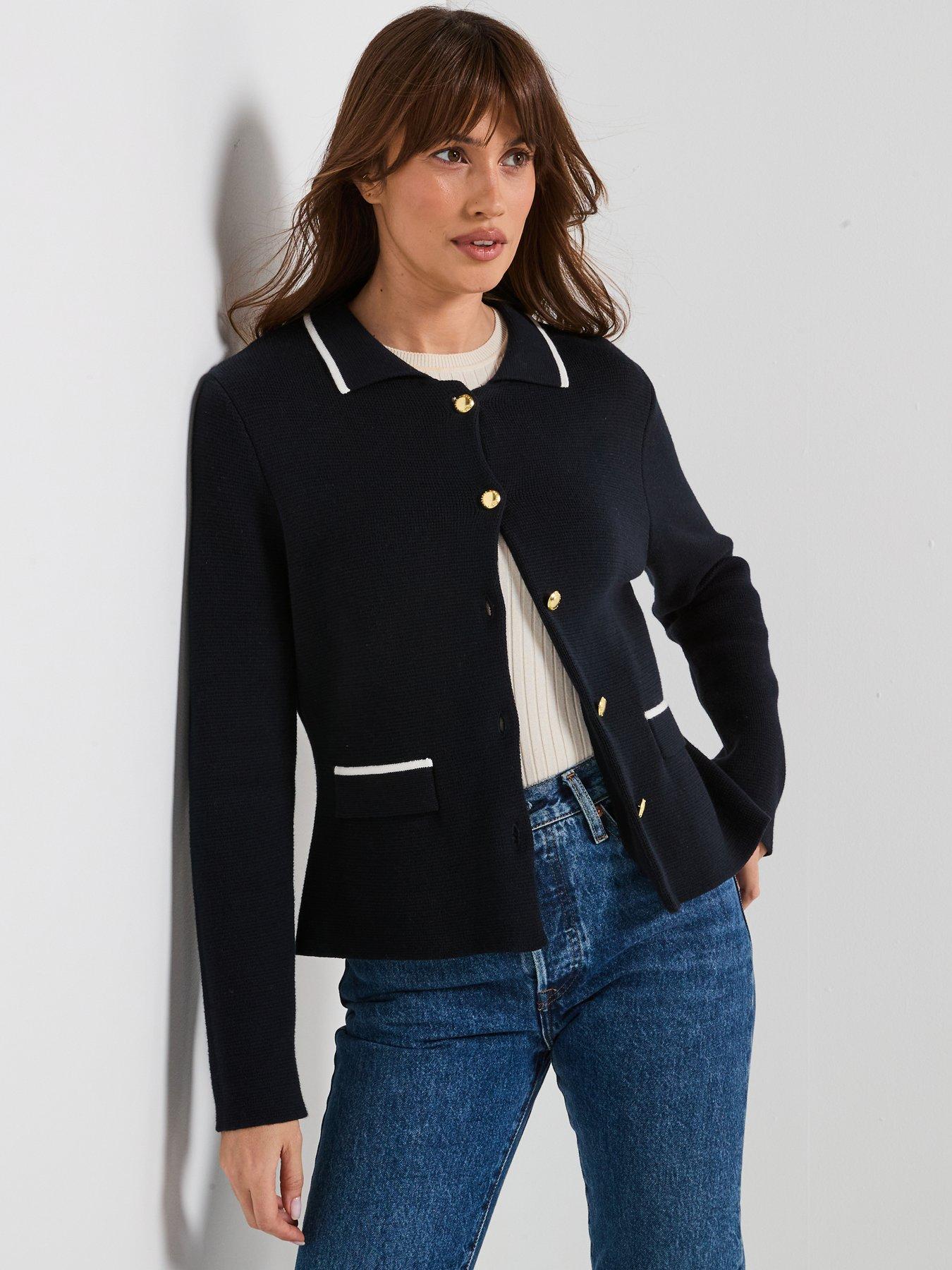 Barbour Colleen Knitted Cardigan - Navy