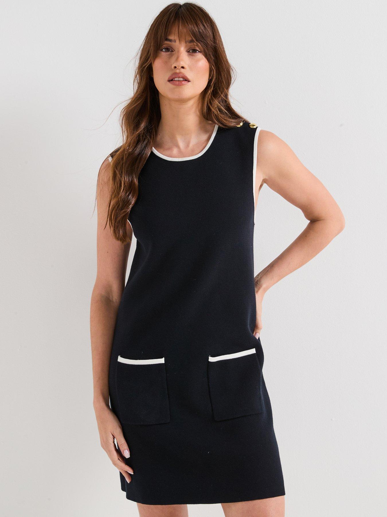 undefined Barbour Colleen Knitted Mini Dress - Navy
