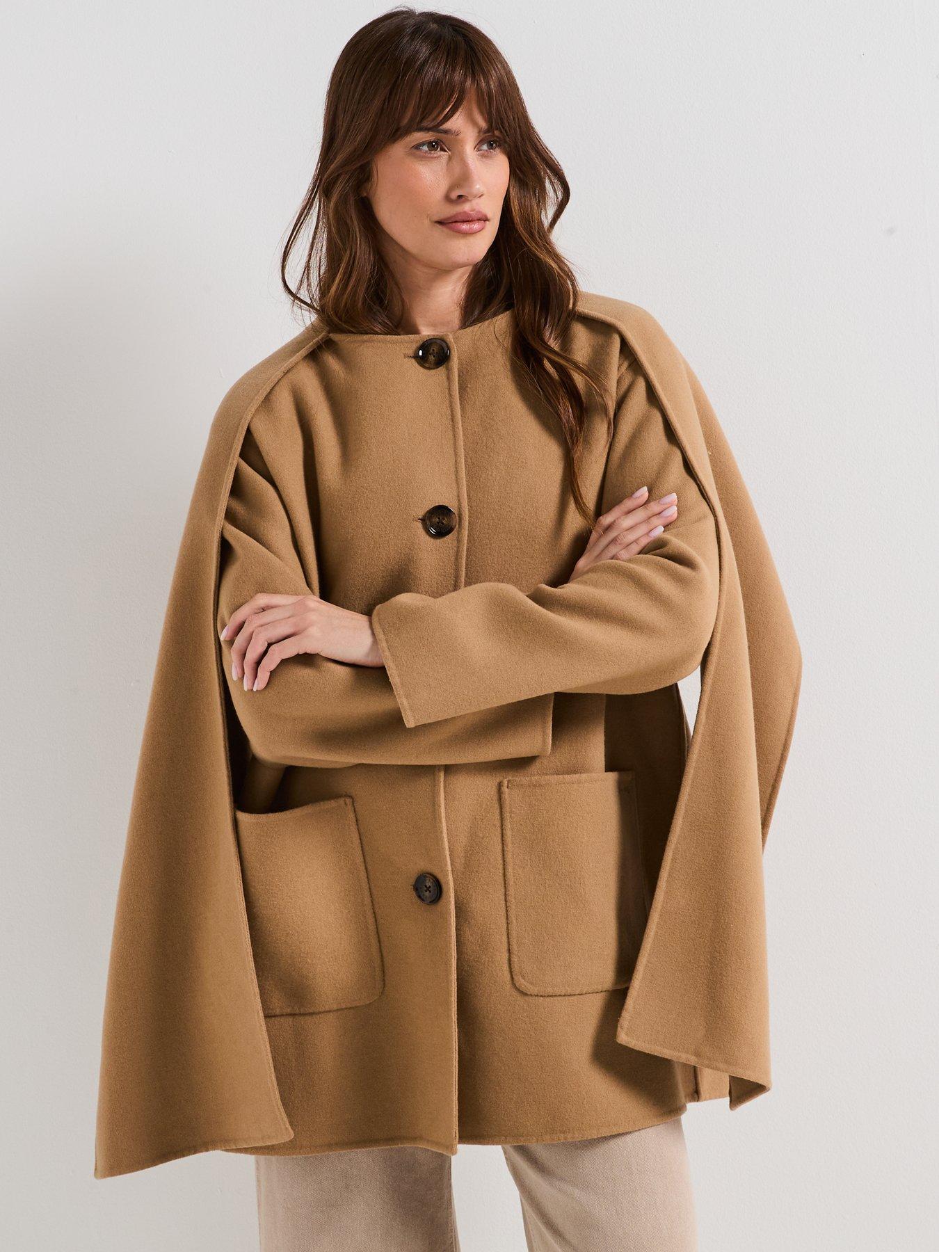 barbour-clementine-wool-scarf-coat-browndetail