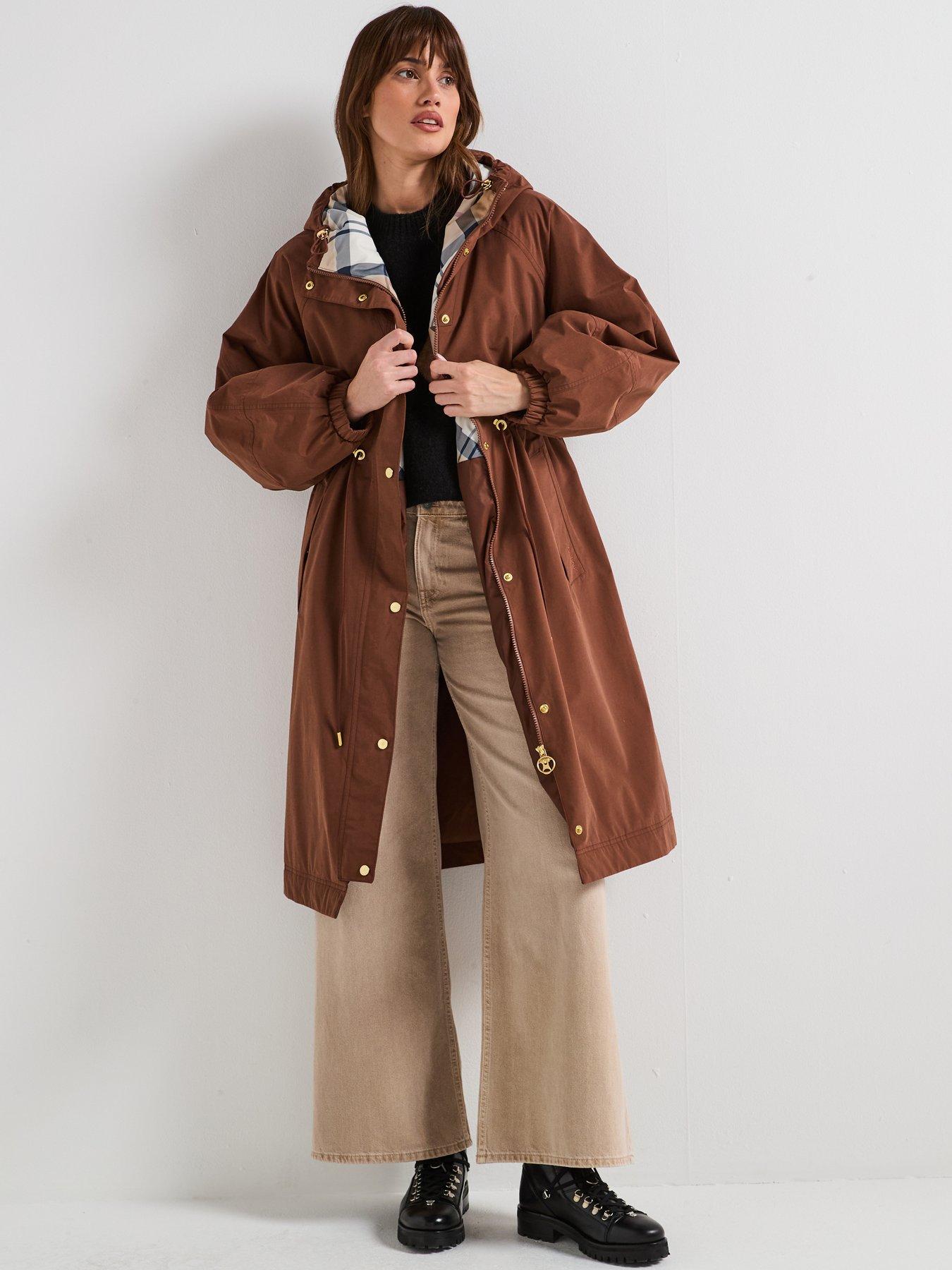Barbour Regular Knee Length Waterproof Coat - Brown