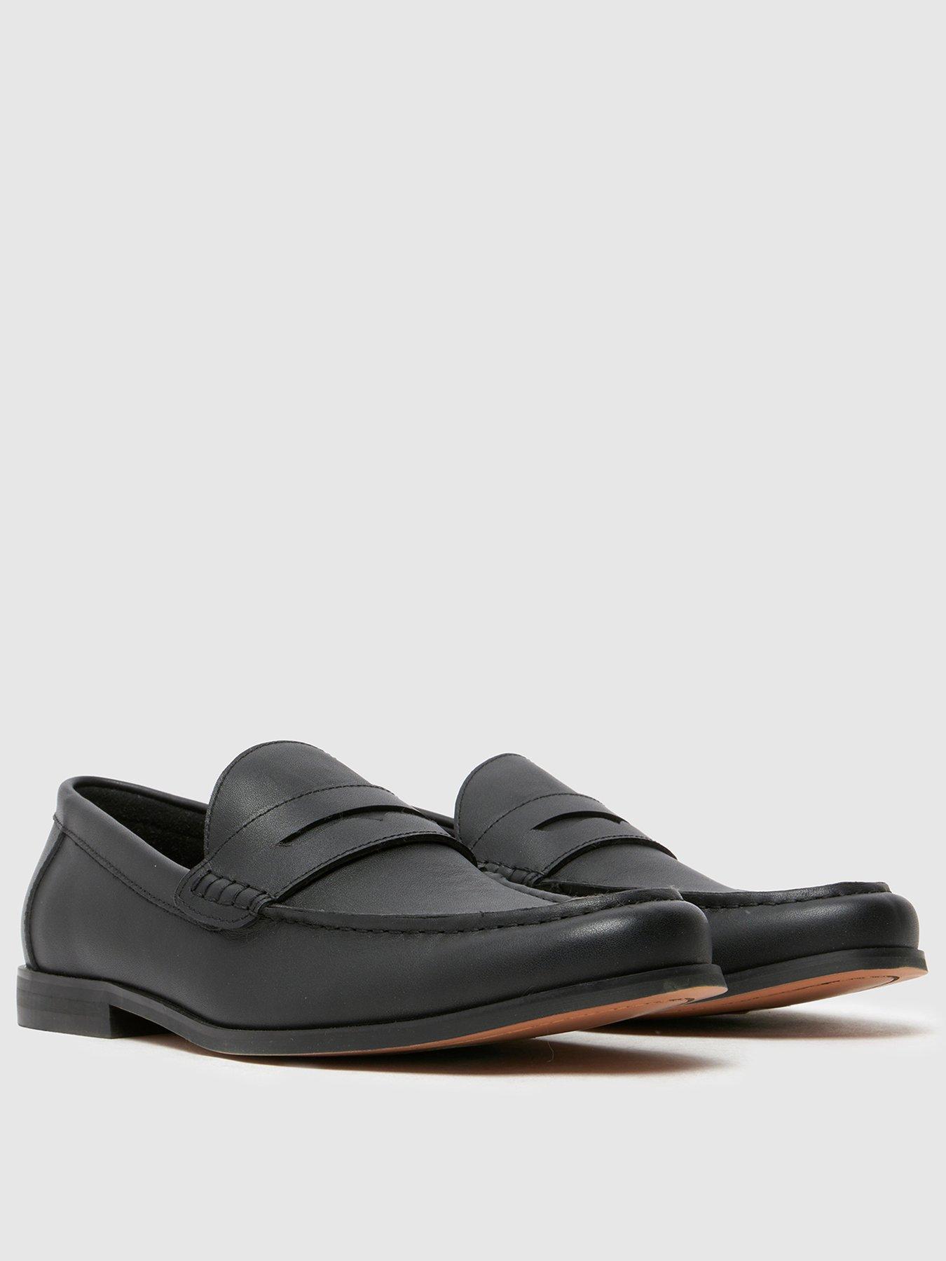 schuh-rome-leather-loafer-blackstillFront
