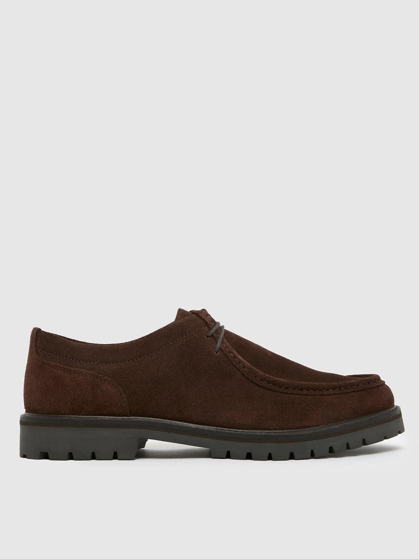 Schuh Presley Suede Apron Lace Up Shoe - Brown