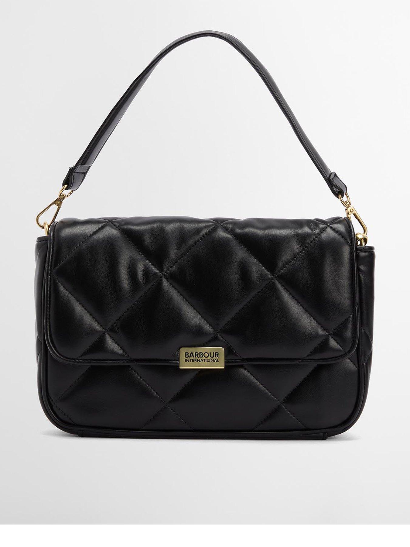 Image 1 of 5 of Barbour International BIntl Soft Quilt Shoulder Bag - Black