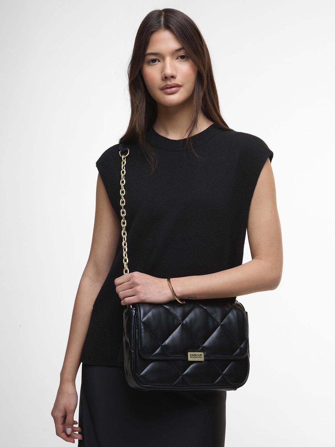 Image 2 of 5 of Barbour International BIntl Soft Quilt Shoulder Bag - Black