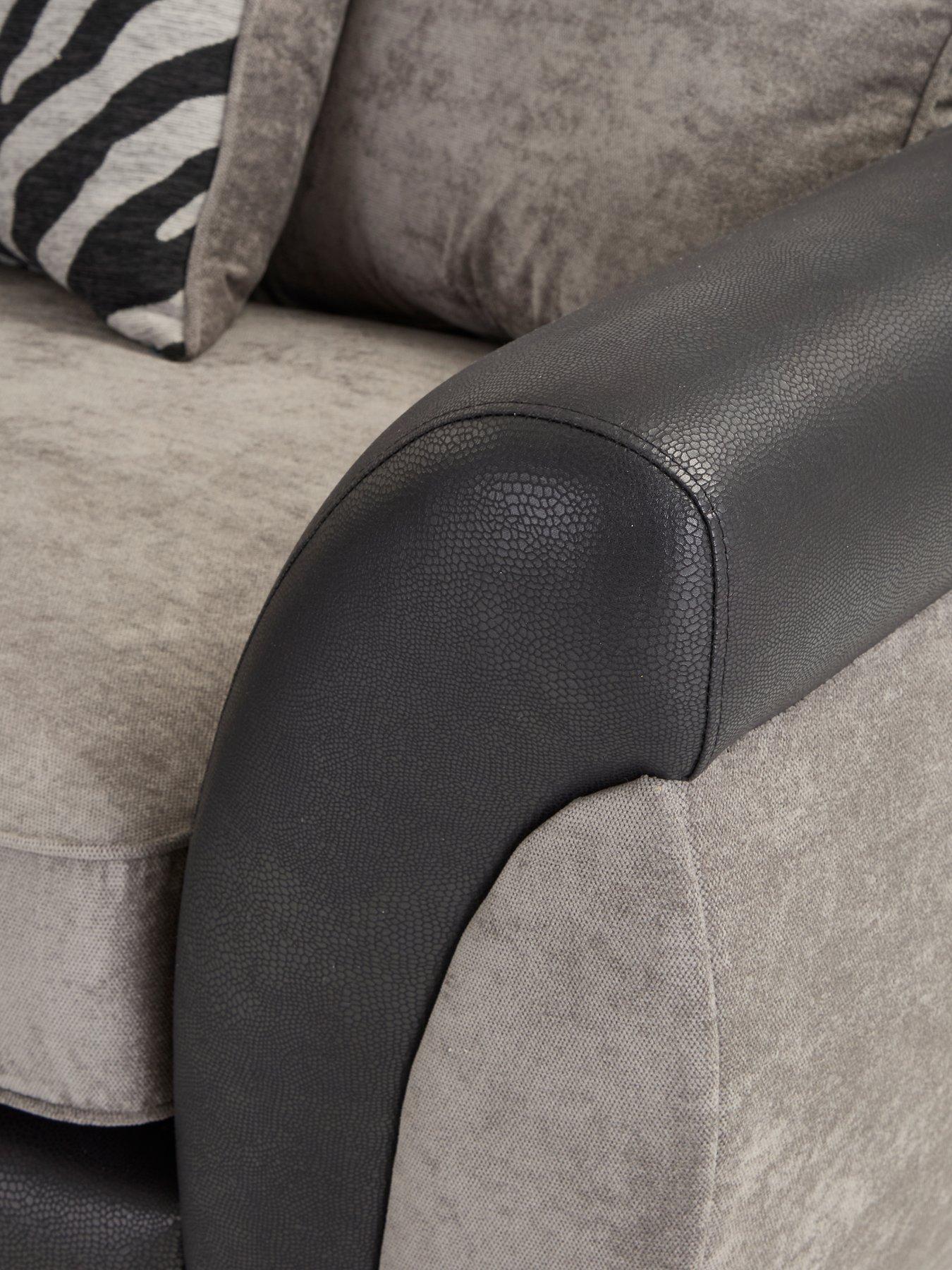 the-very-collection-nova-fabricfaux-leather-left-hand-corner-chaise-sofa-greyblack-fscreg-certifieddetail