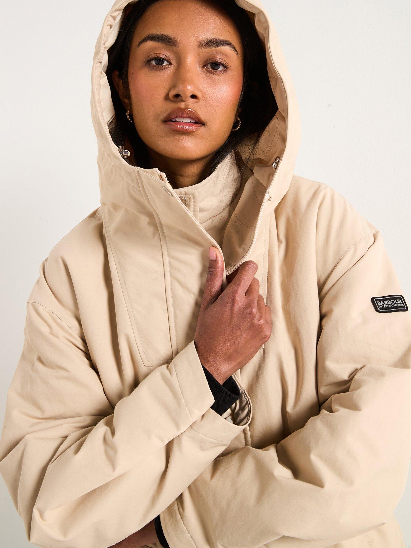 Barbour International Gabriella Showerproof Jacket - Off White