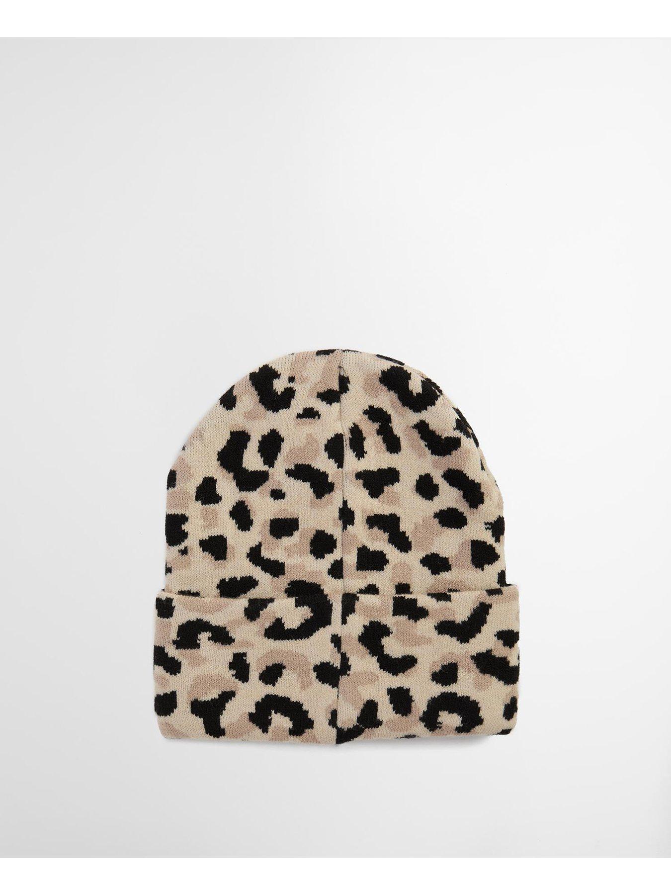 Image 2 of 4 of Barbour International BIntl Harley Leopard Beanie Hat