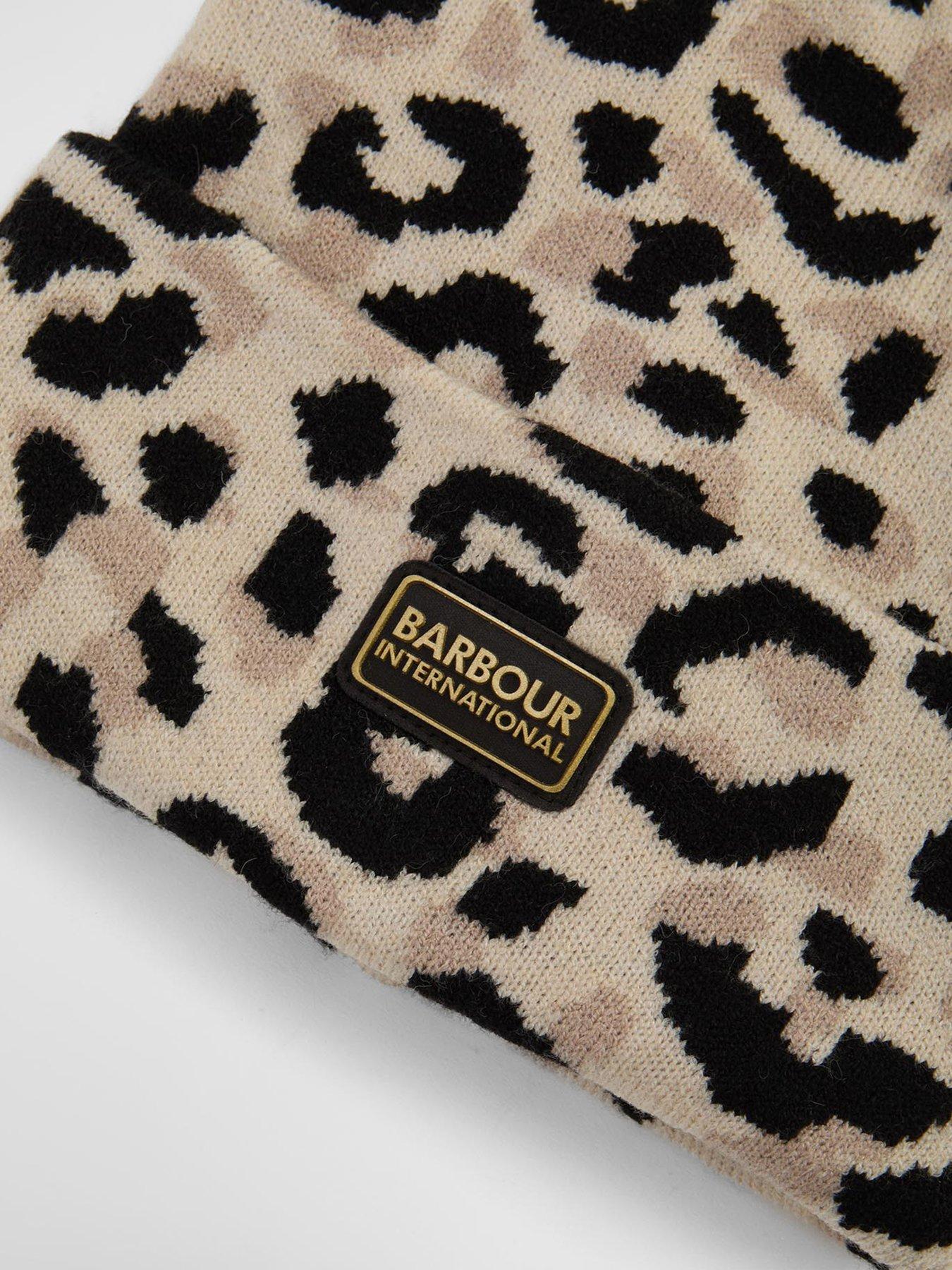 Image 3 of 4 of Barbour International BIntl Harley Leopard Beanie Hat
