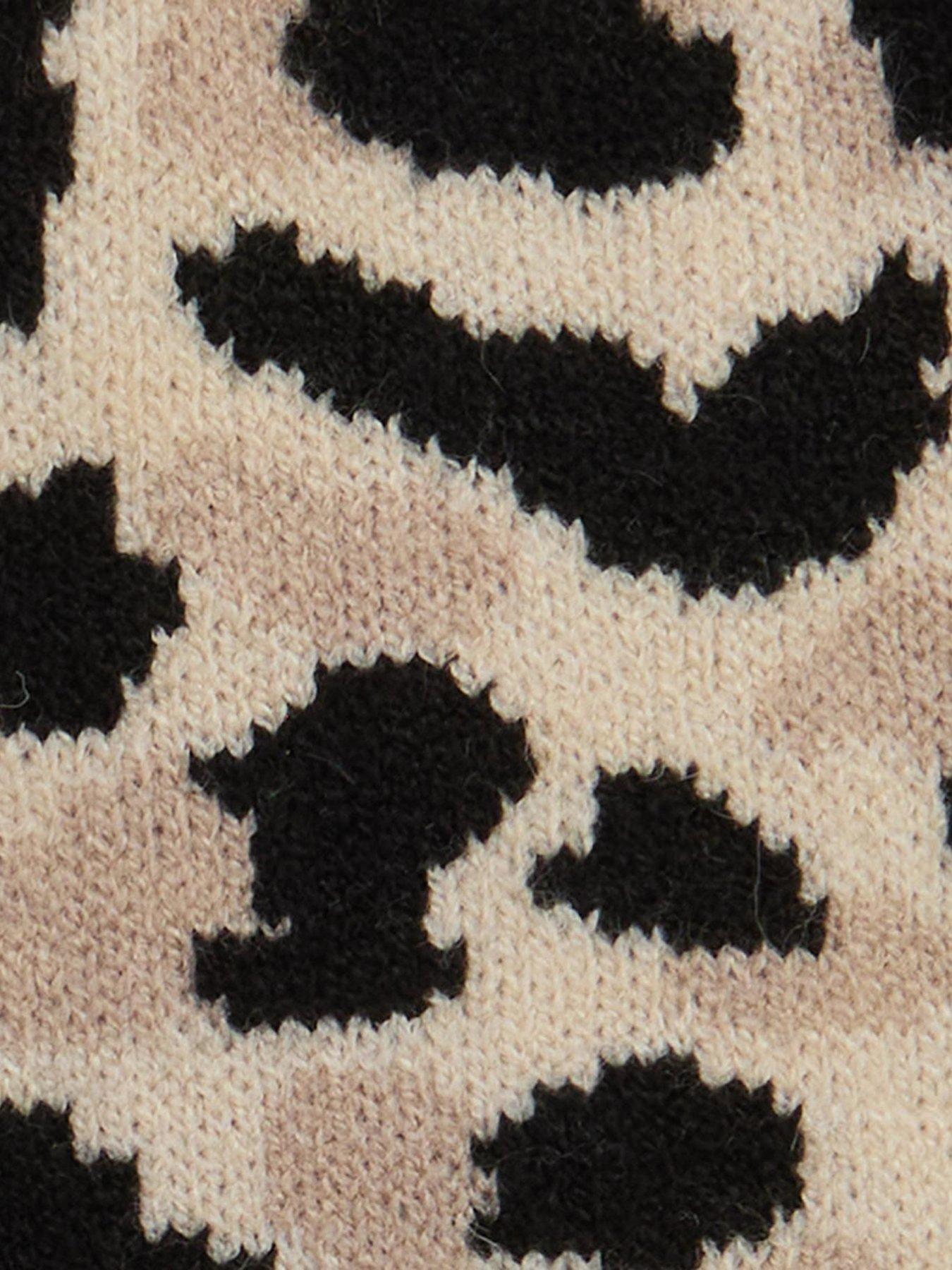 Image 4 of 4 of Barbour International BIntl Harley Leopard Beanie Hat