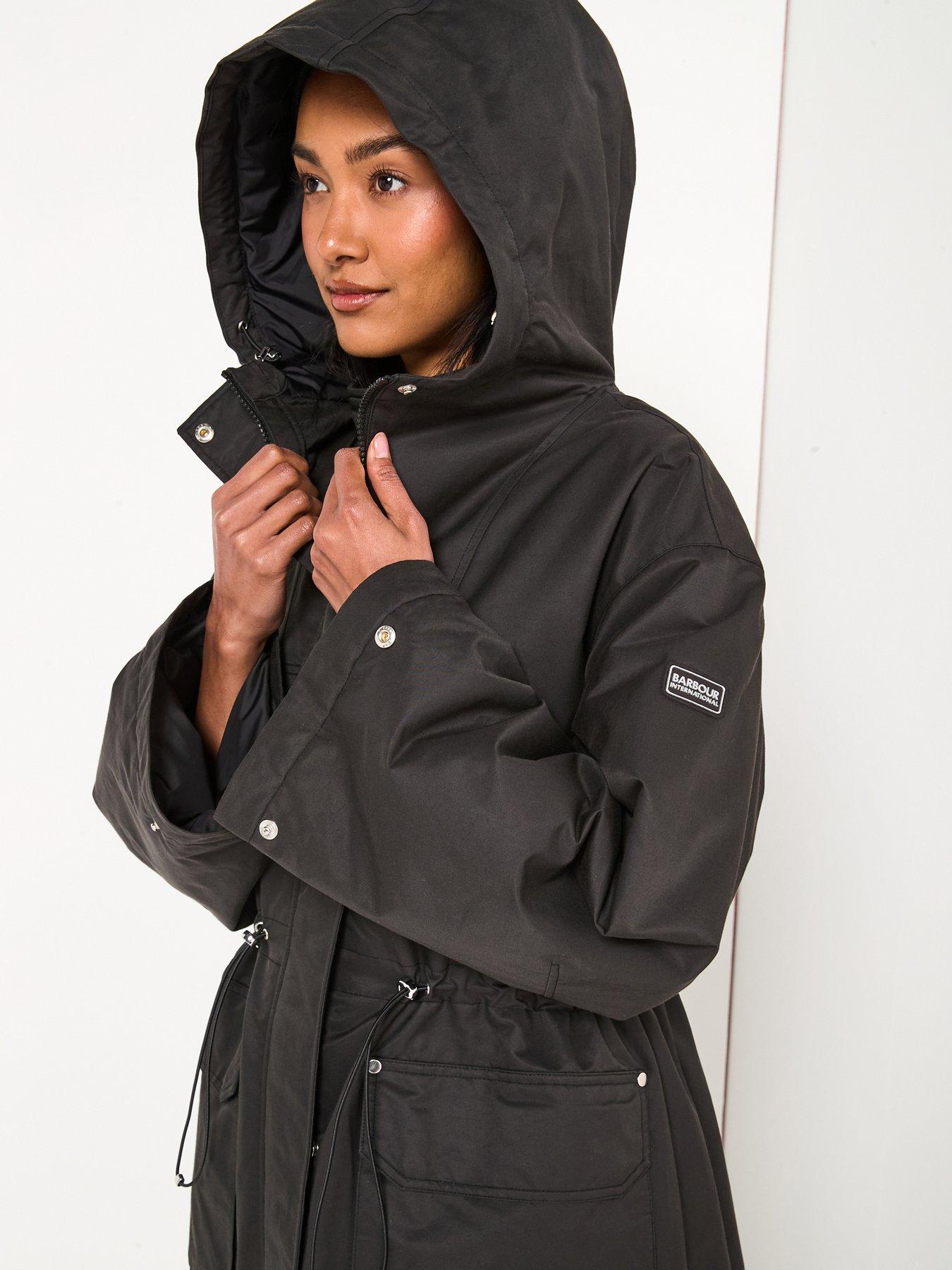 Image 1 of 6 of Barbour International Gabriella Showerproof Jacket - Black