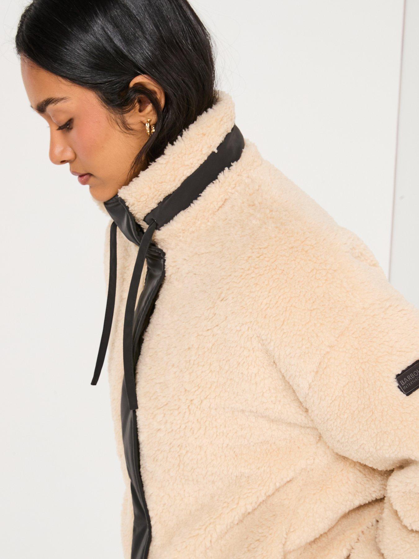 Image 4 of 6 of Barbour International Palma Fleece - White