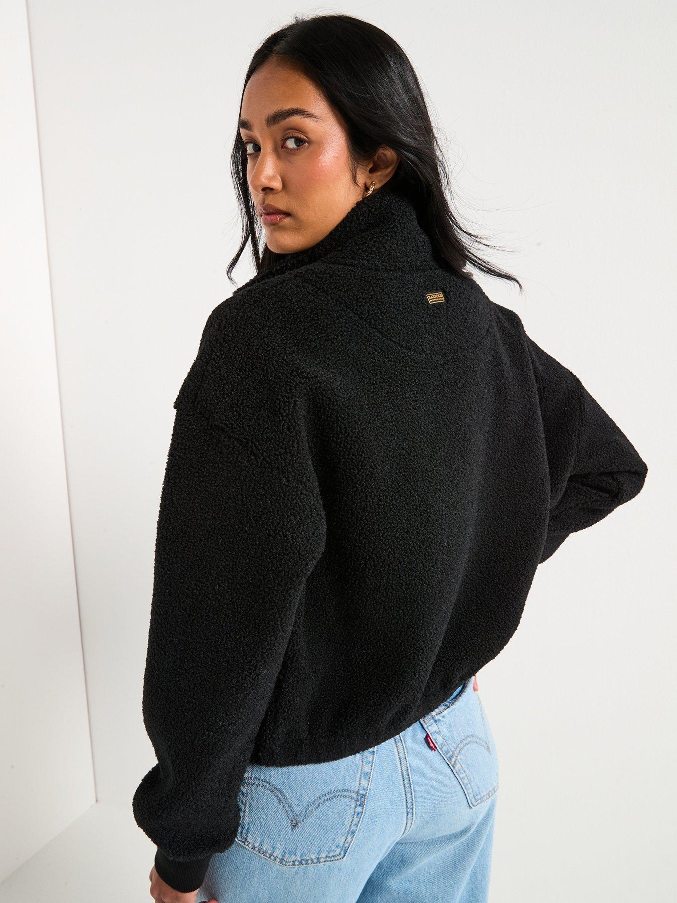 Image 2 of 6 of Barbour International Chloe Fleece Jacket - Black