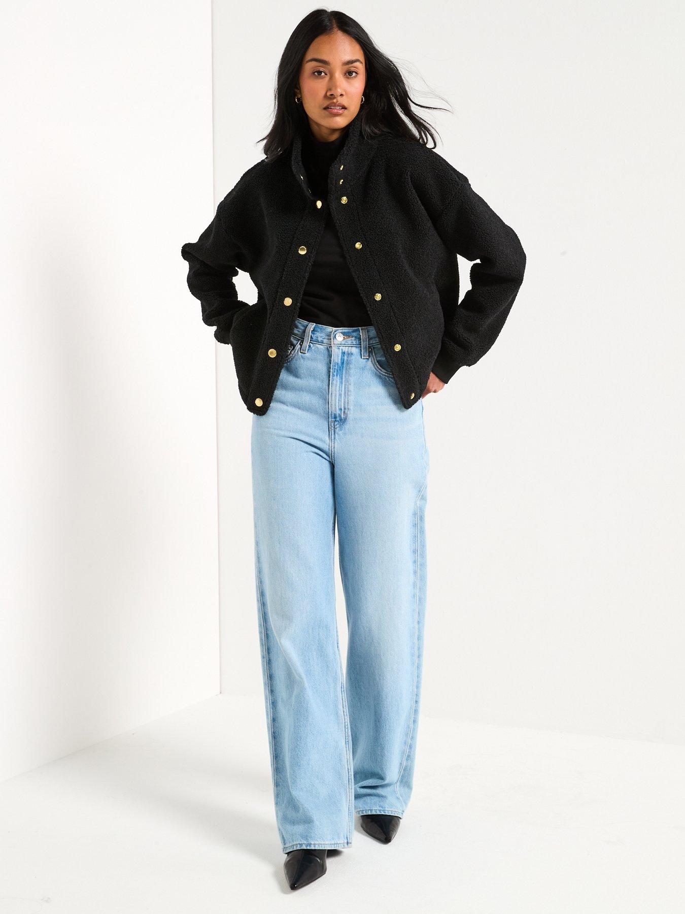 Image 3 of 6 of Barbour International Chloe Fleece Jacket - Black