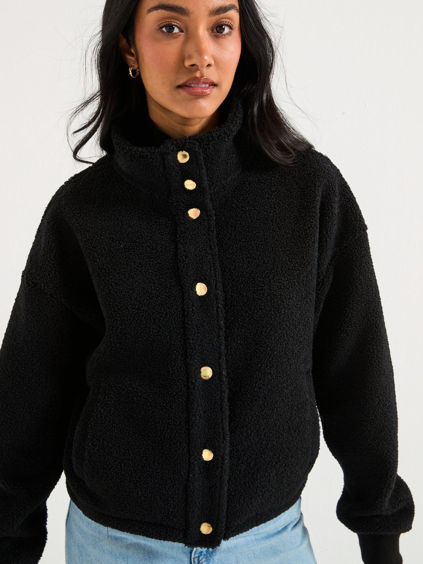 Image 6 of 6 of Barbour International Chloe Fleece Jacket - Black