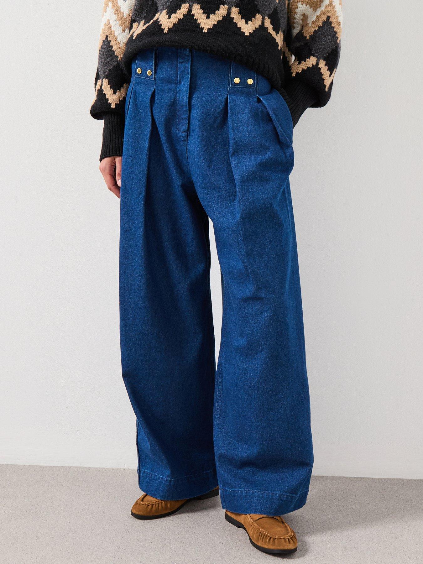 Barbour Arla Denim Trousers - Blue
