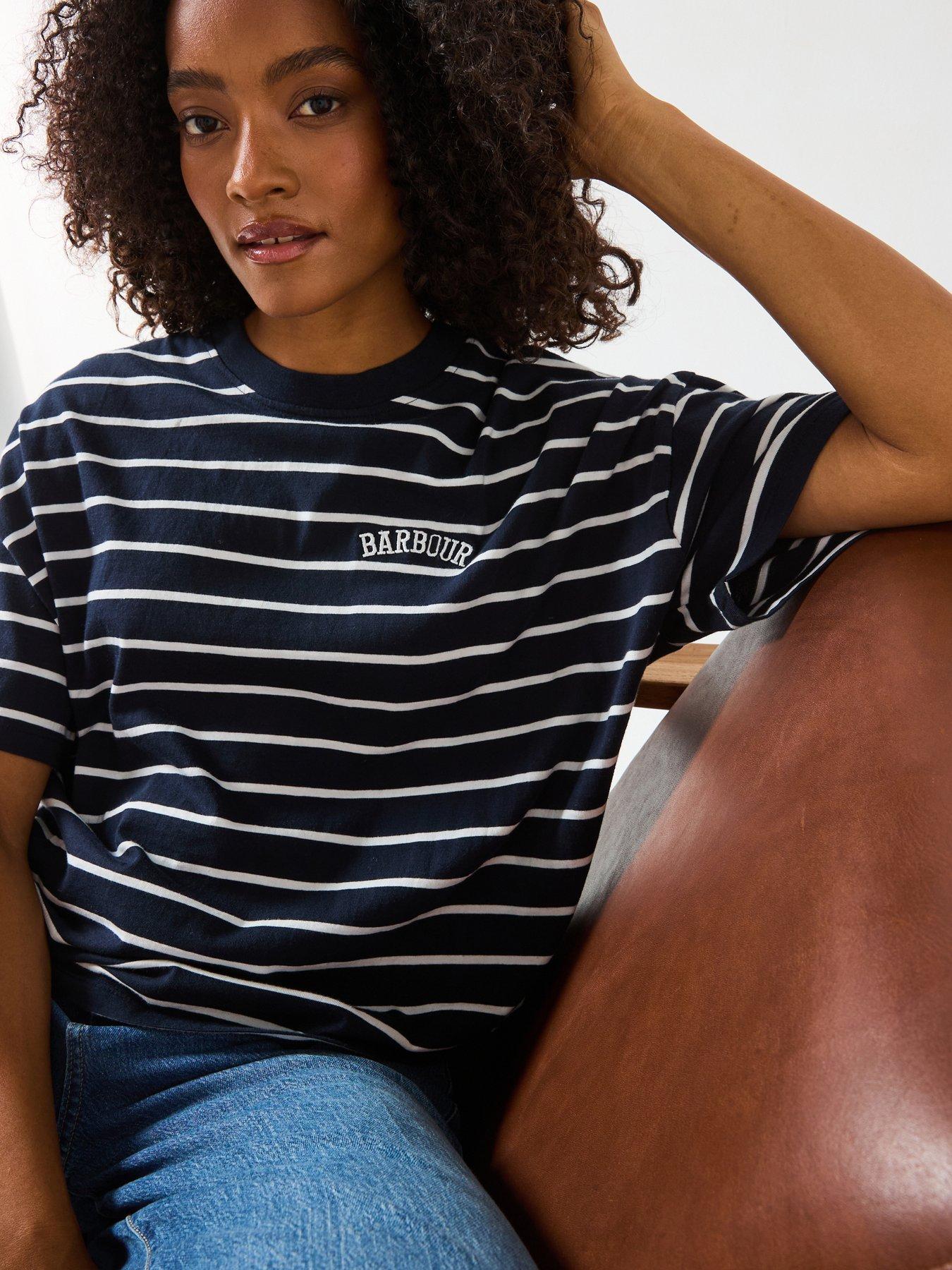 Image 1 of 6 of Barbour Faye Top - Navy