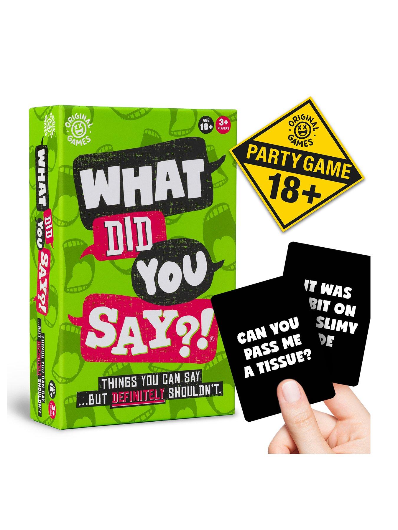 Image 1 of 8 of Original Games - What Did You Say!&nbsp;Fun&nbsp;Party Game for Adults&nbsp;(Age: 18+ yrs)