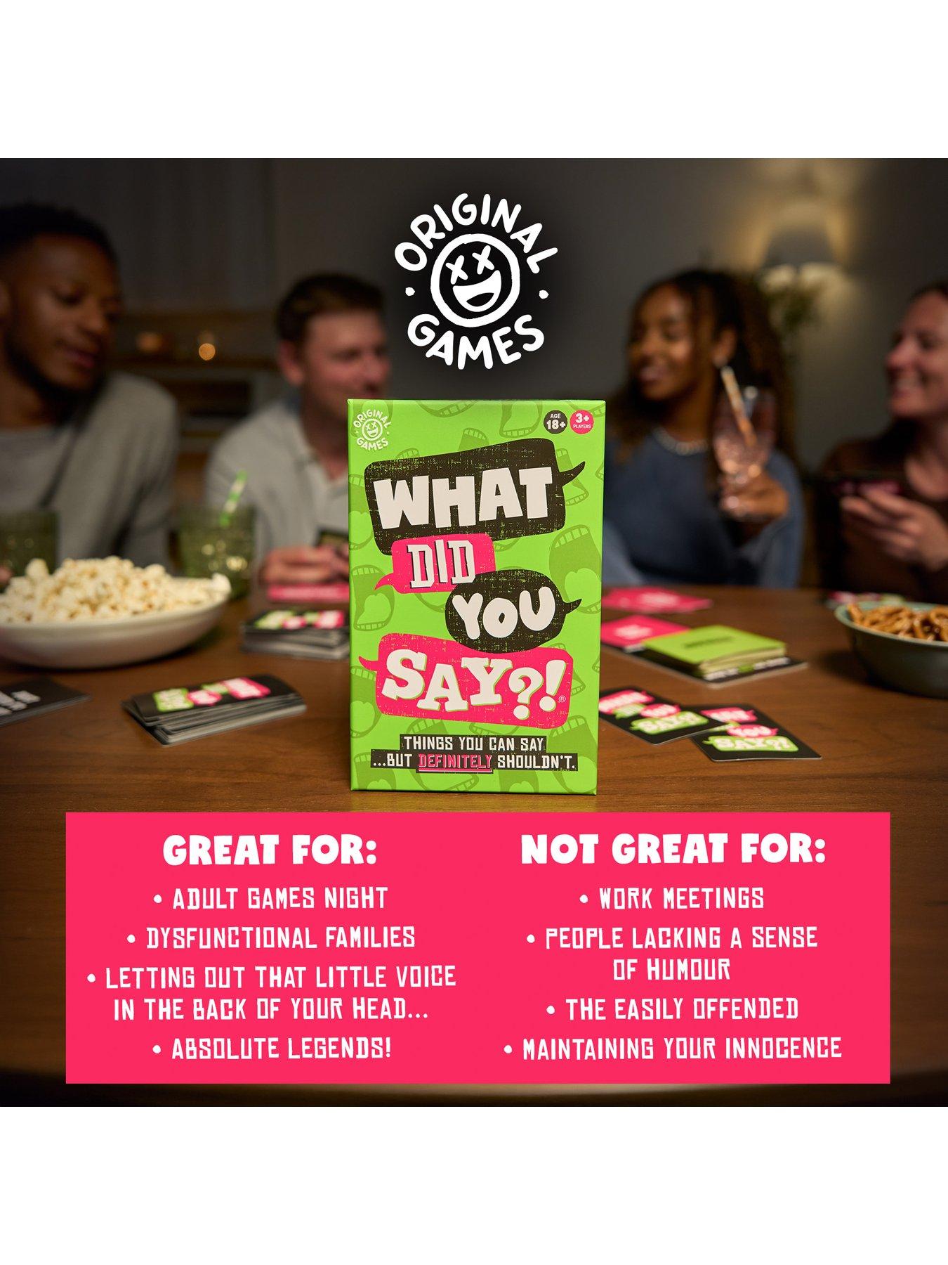 Image 6 of 8 of Original Games - What Did You Say!&nbsp;Fun&nbsp;Party Game for Adults&nbsp;(Age: 18+ yrs)