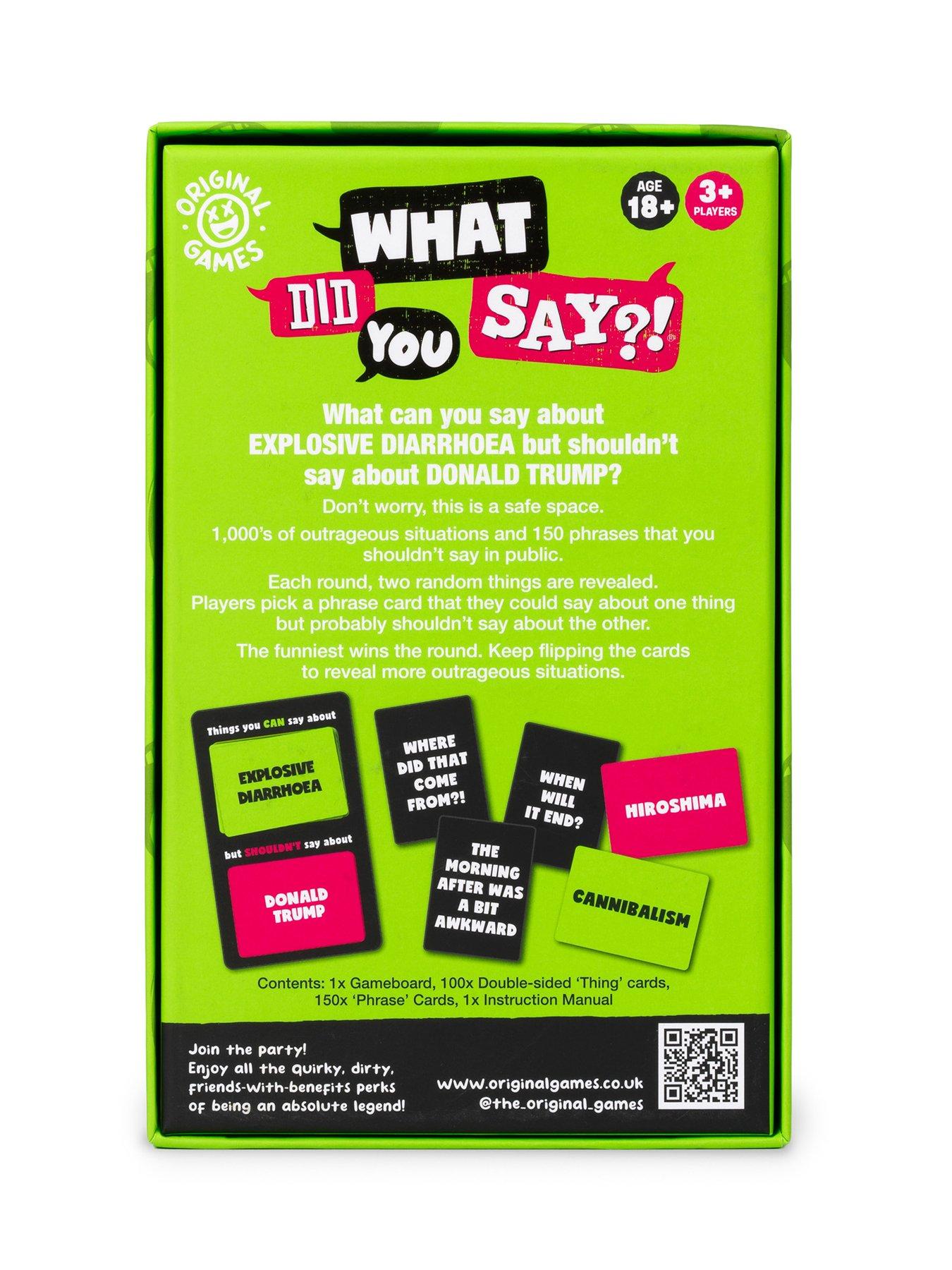 Image 7 of 8 of Original Games - What Did You Say!&nbsp;Fun&nbsp;Party Game for Adults&nbsp;(Age: 18+ yrs)