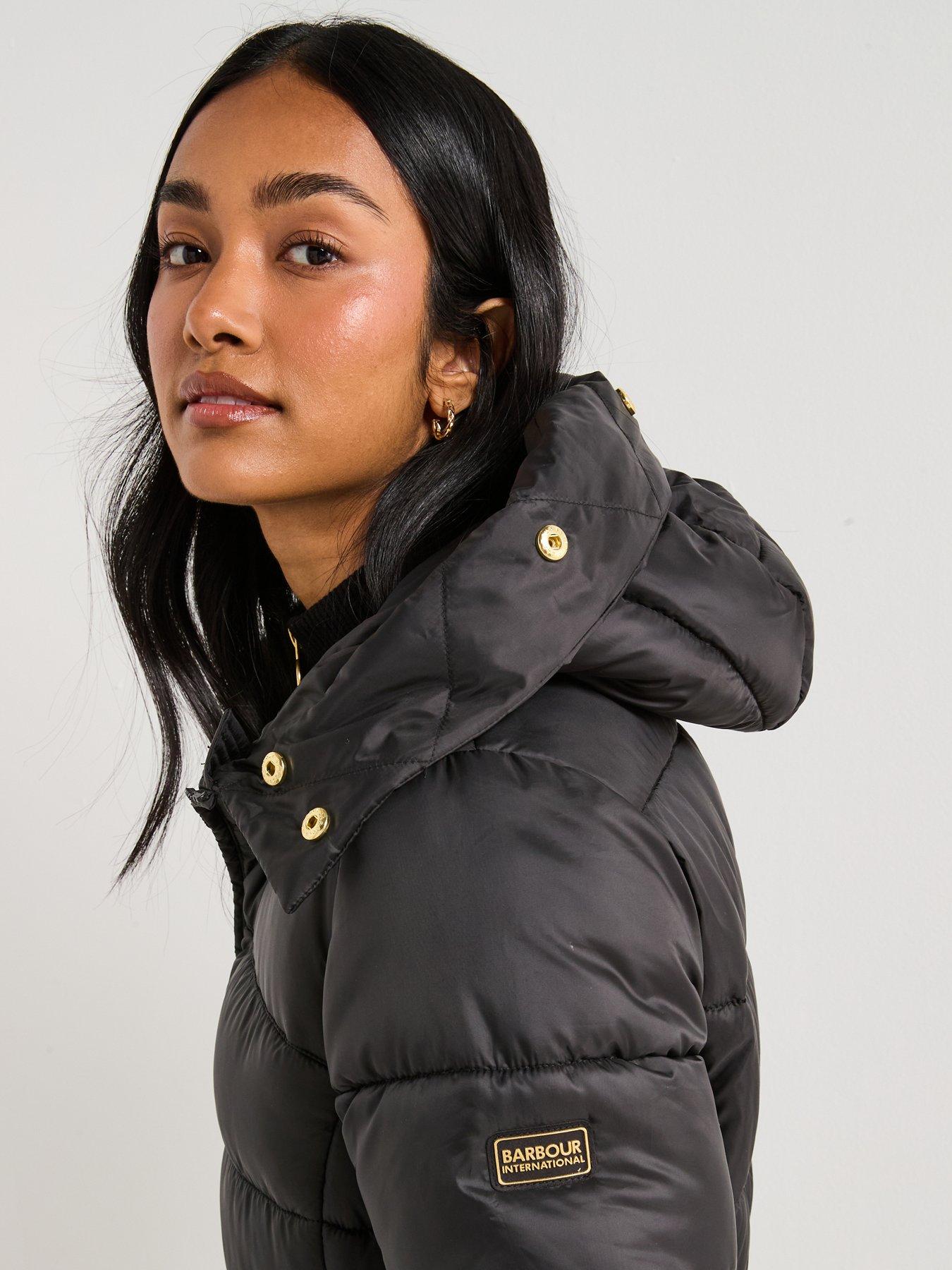 Image 6 of 6 of Barbour International Anastasia Puffer Jacket - Black