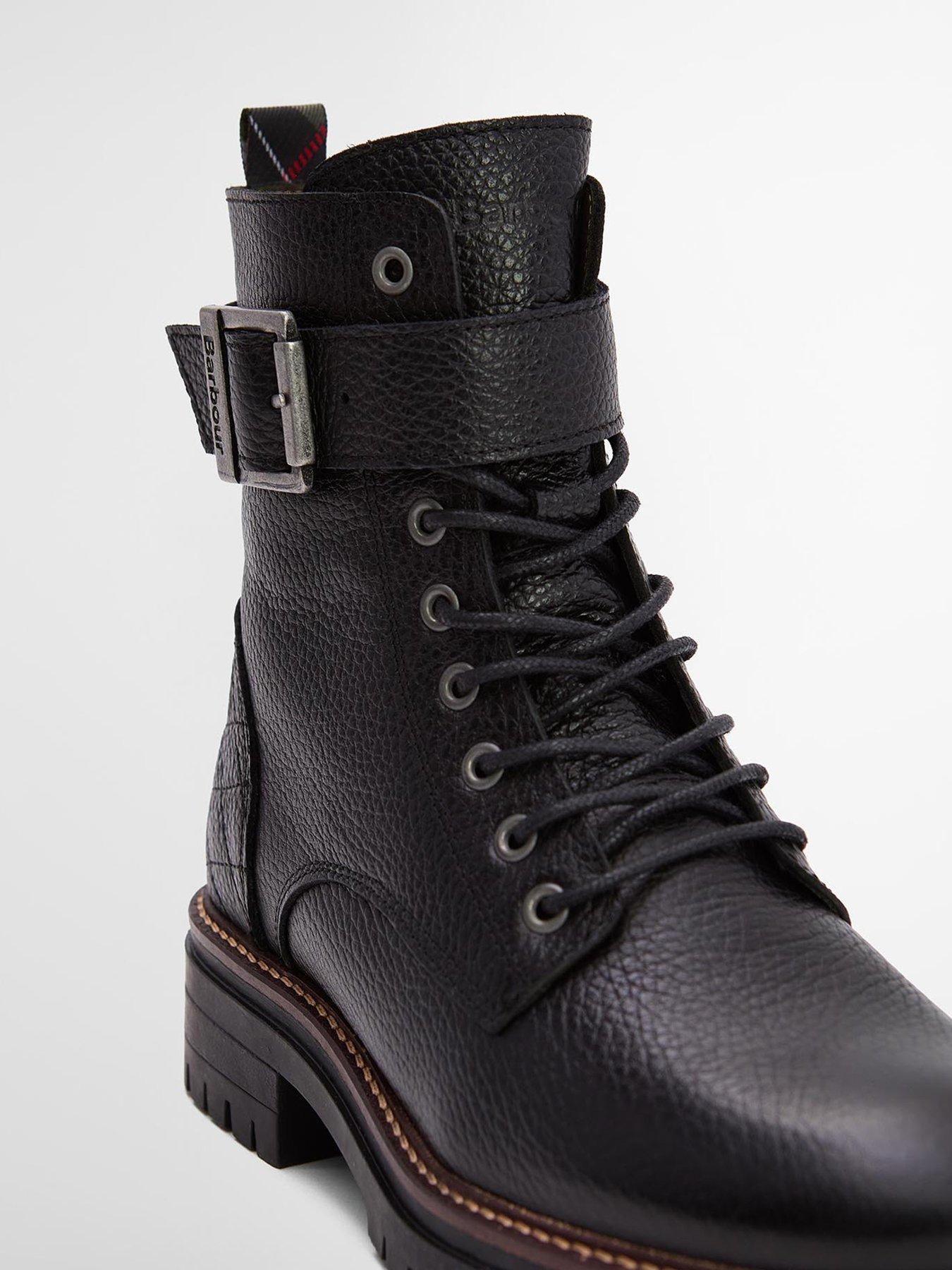 Image 6 of 7 of Barbour Heidi Lace Up Boot - Black